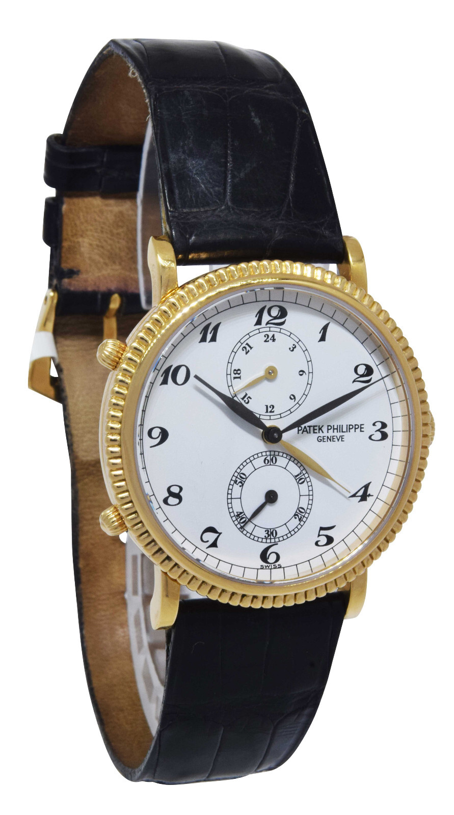 Patek Philippe Travel Time 5034 18K Yellow Gold Mens Watch Box/Papers 5034J