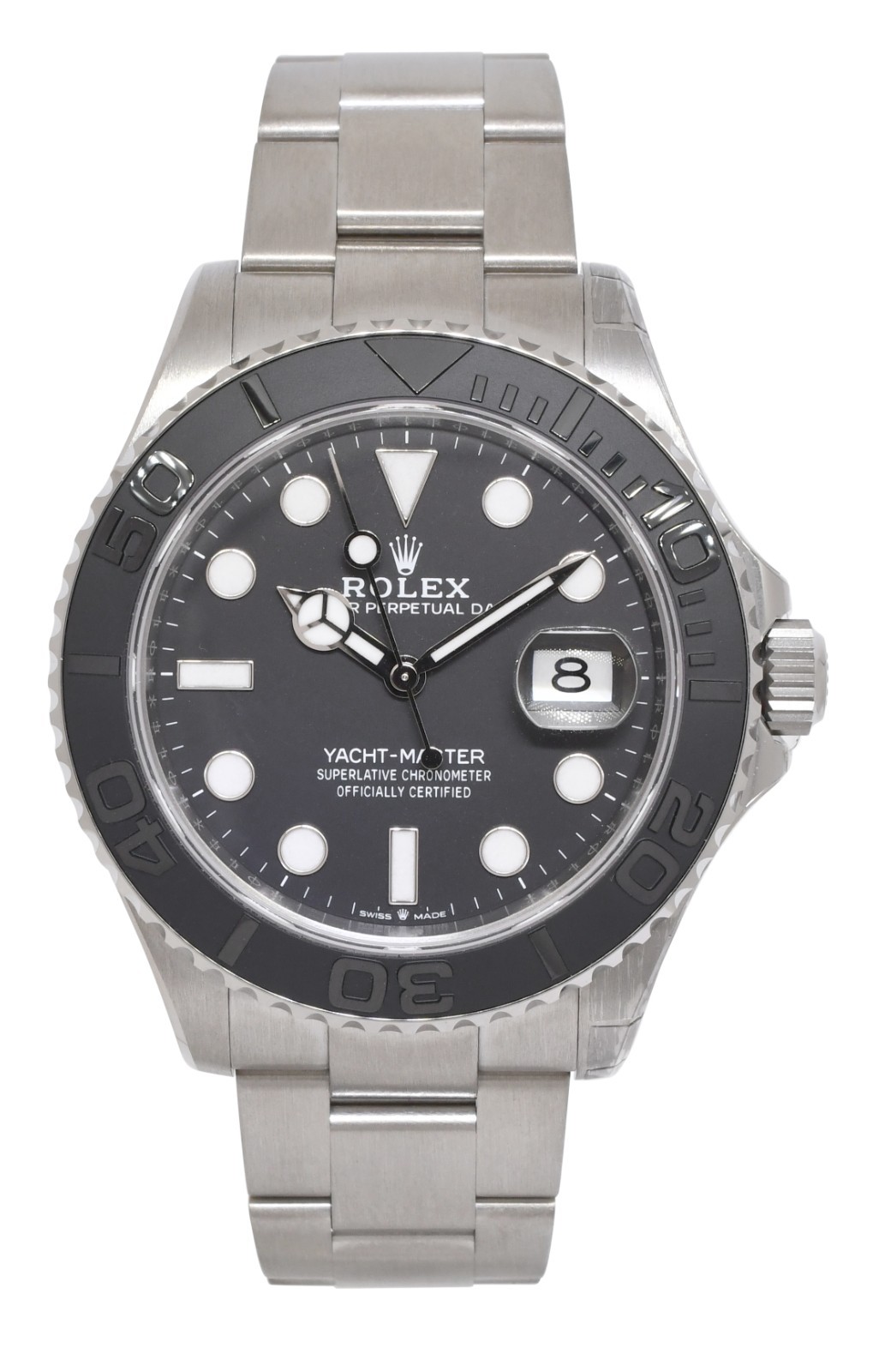 NEW Rolex Yacht-Master 42 RLX Titanium Intense Black Dial Watch B/P '26 226627