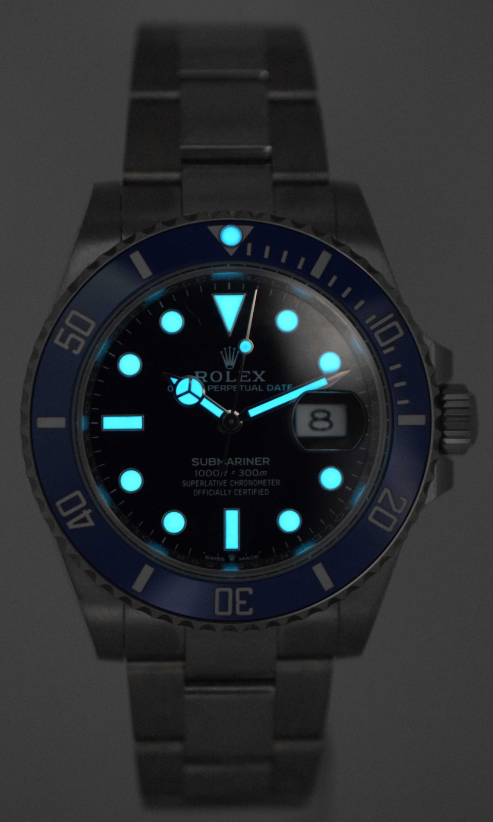 Rolex "Smurf" Submariner 18K White Gold Blue Ceramic 41mm Watch '22 B/P 126619LB
