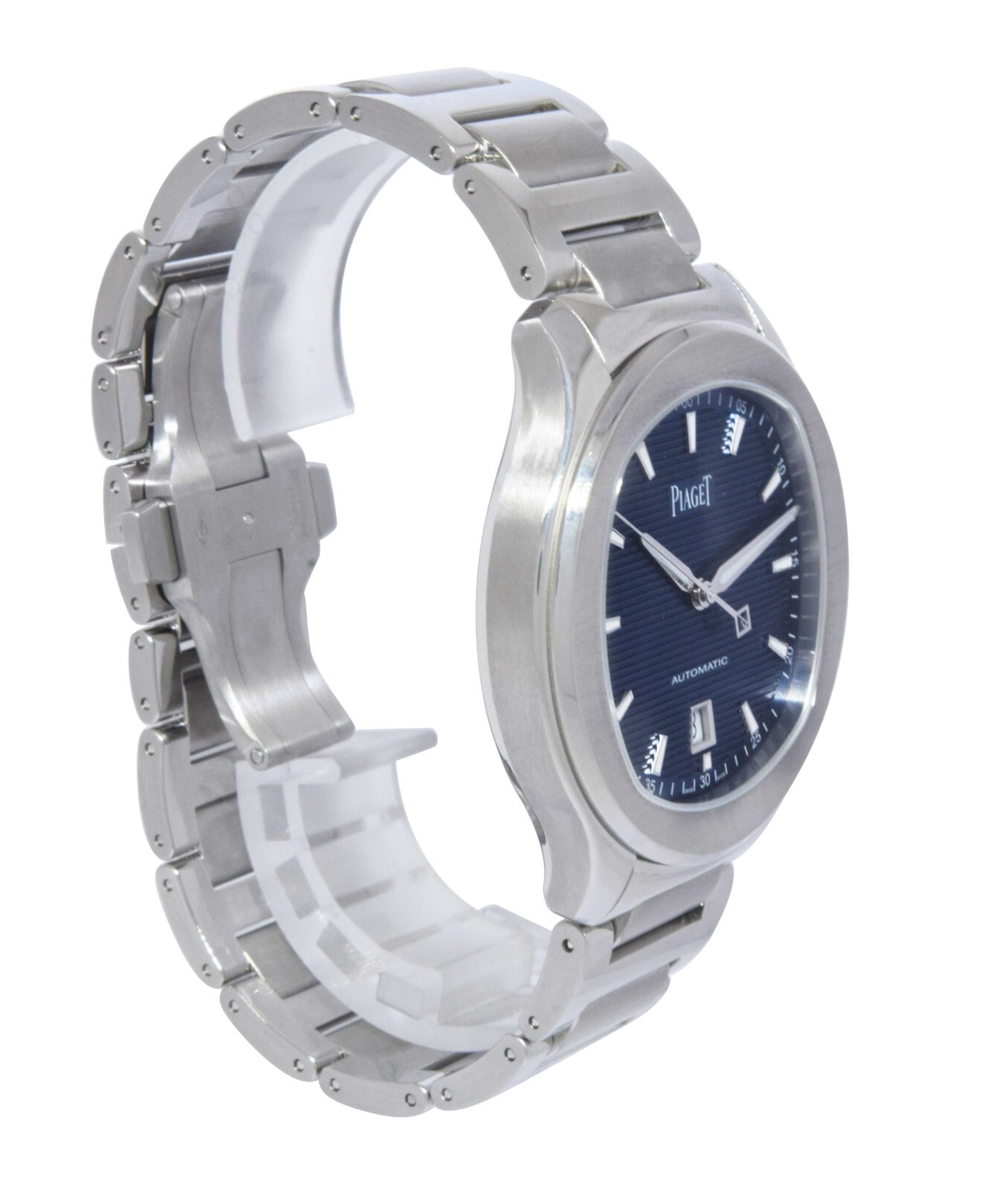 Piaget Polo S Blue Dial Steel Mens 42mm Automatic Watch +Box P11268 G0A41002