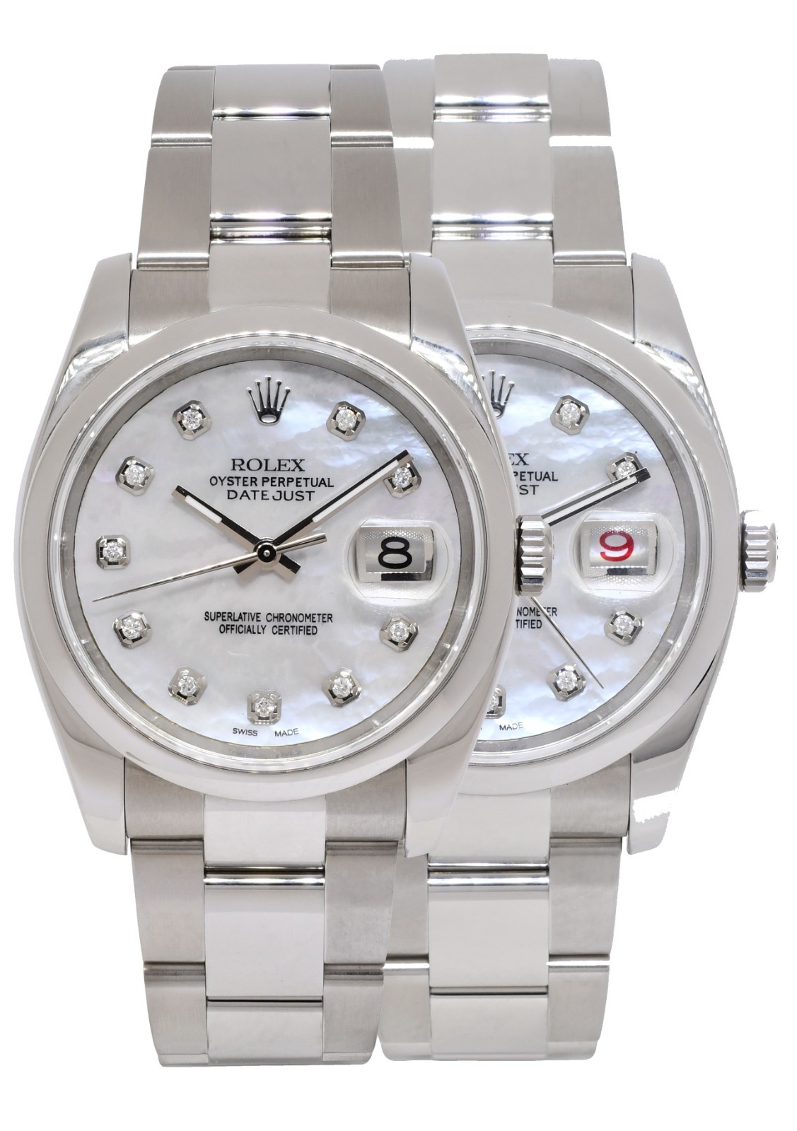Rolex Datejust Steel MOP Diamond Dial Oyster Bracelet 36mm Watch 116200 Rolex Datejust Steel MOP Diamond Dial Oyster Bracelet 36mm Watch 116200