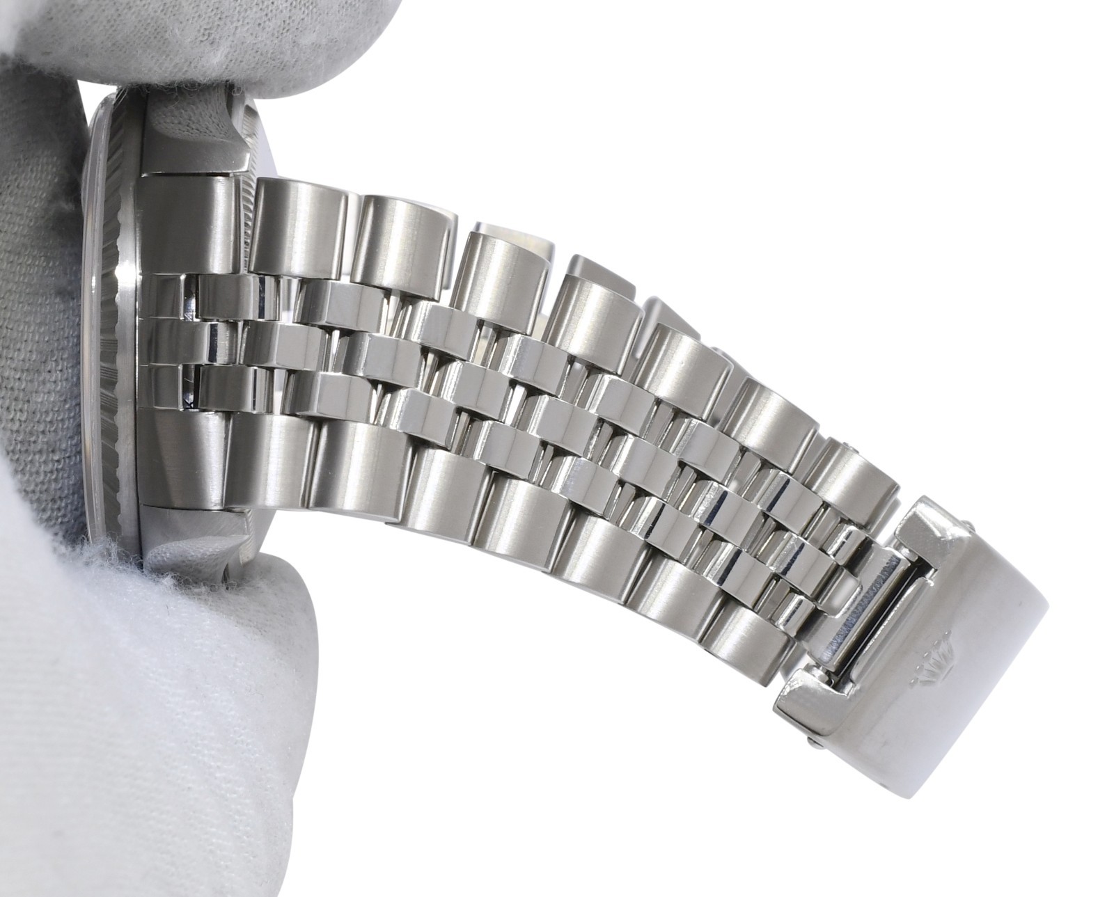 Rolex Datejust Steel Black Dial Jubilee Bracelet 36mm Watch +Papers K 16200 Rolex Datejust Steel Black Dial Jubilee Bracelet 36mm Watch +Papers K 16200
