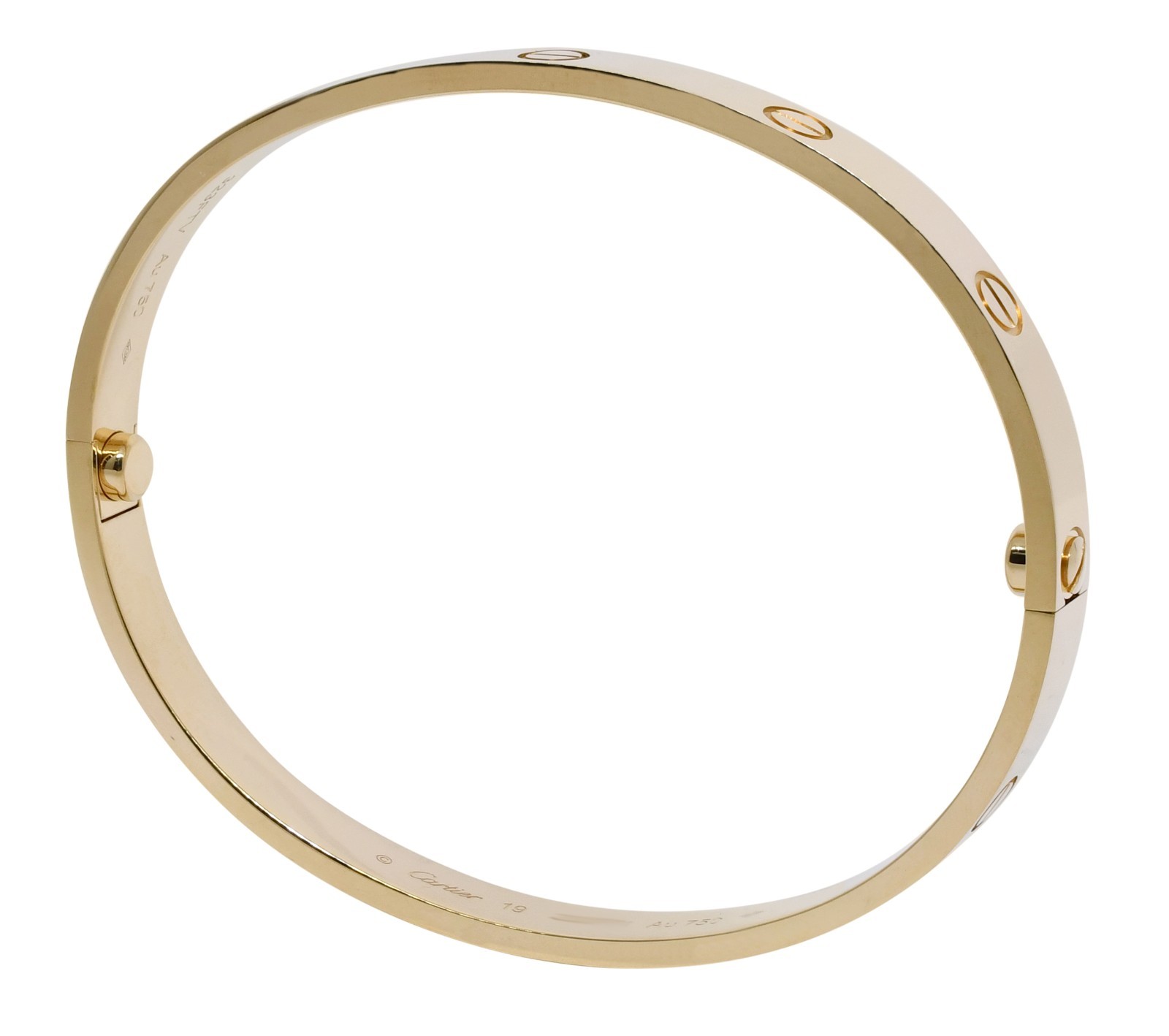 Cartier Love Bracelet Classic 18k Yellow Gold Size 19 +Box B6067519 Cartier Love Bracelet Classic 18k Yellow Gold Size 19 +Box B6067519