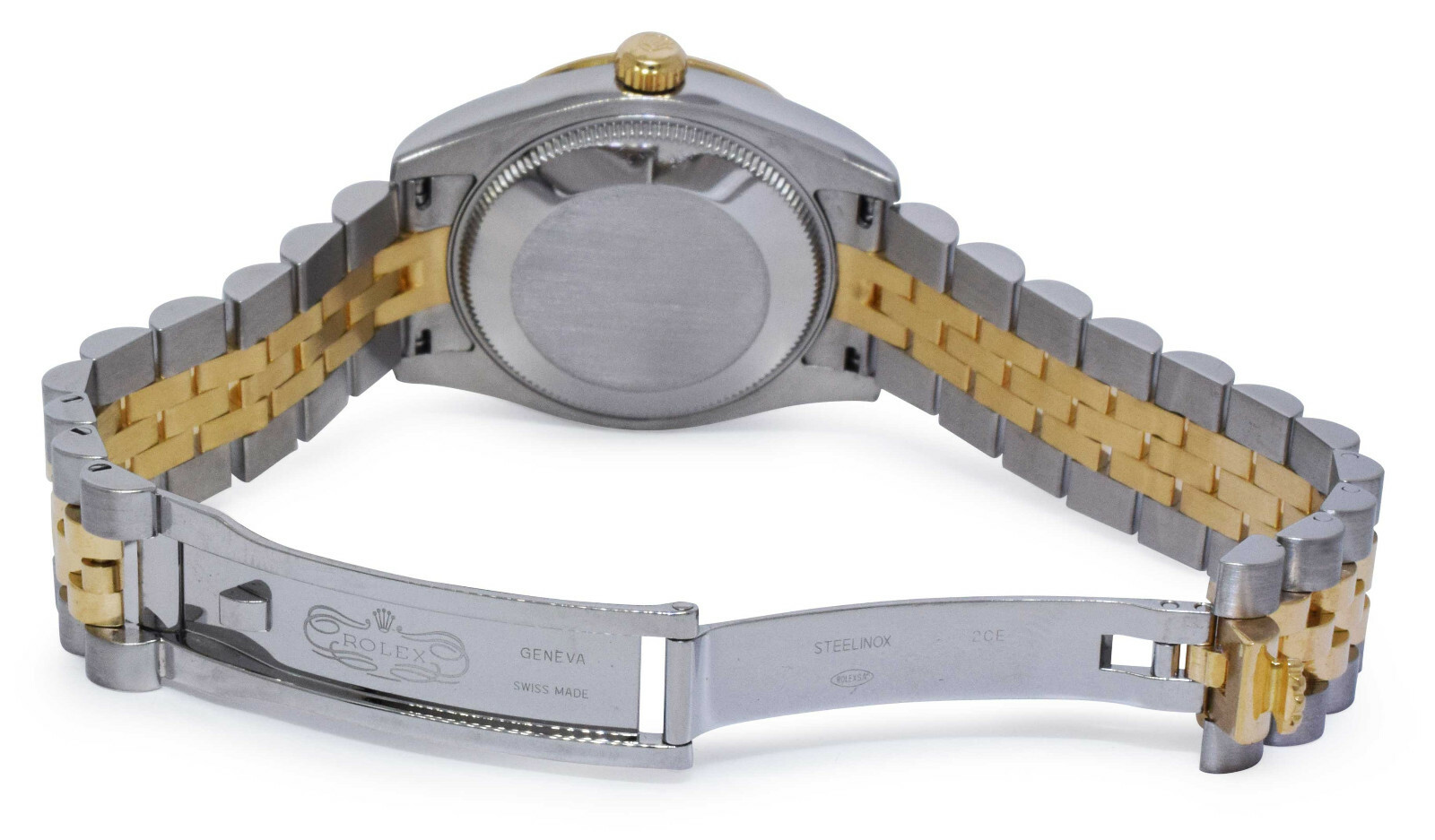 Rolex Datejust 18k Yellow Gold/Steel & Diamond Silver Dial 31mm Watch G 178313
