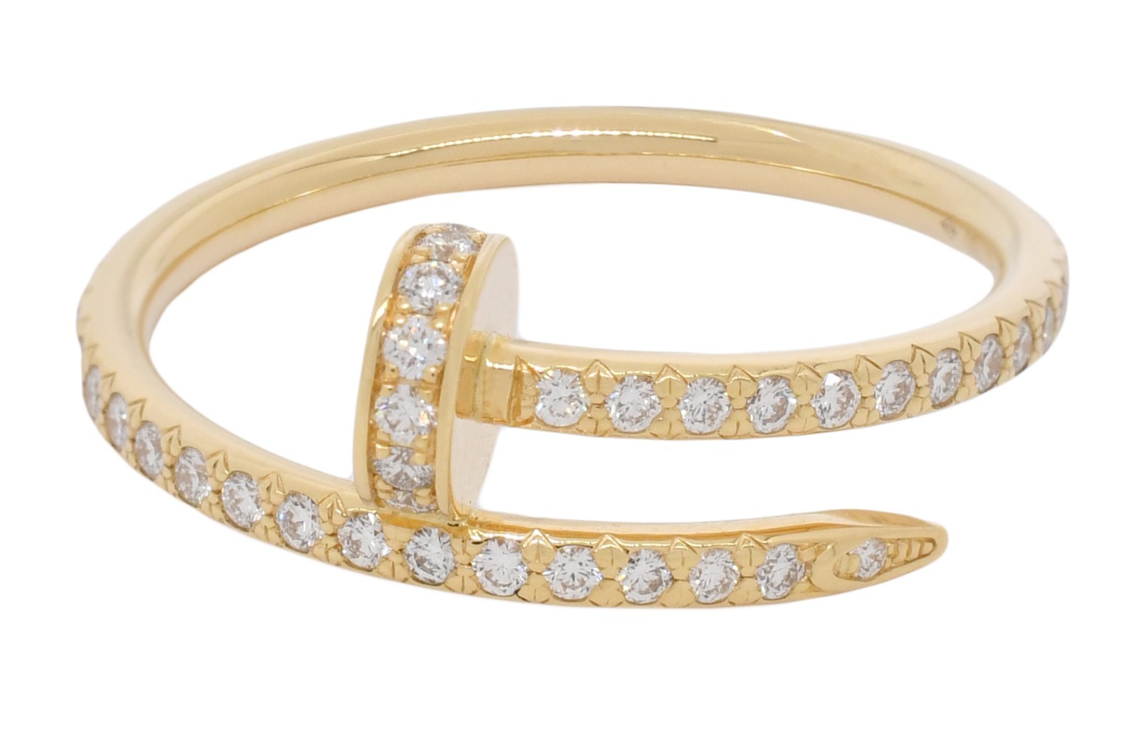 Cartier Juste Un Clou Ring Small Yellow Gold Diamond Nail 54 B/P '25 B4231554