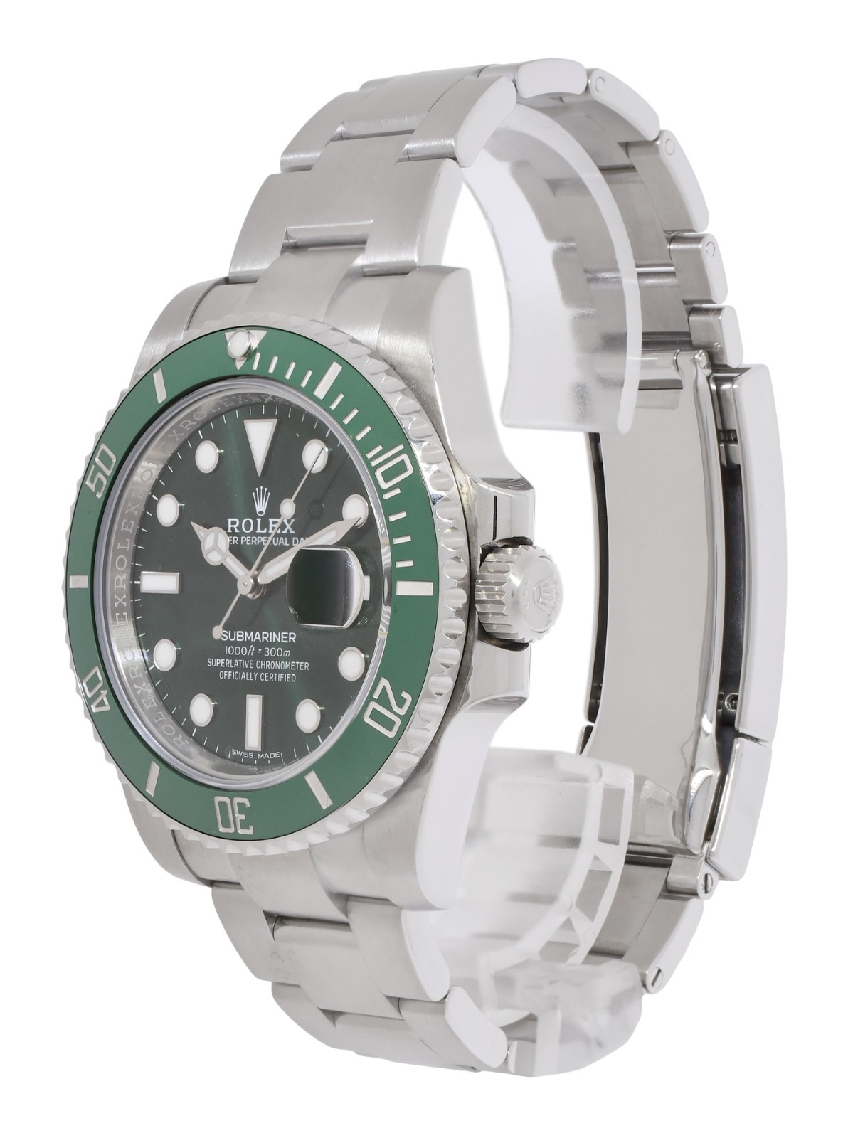 Rolex Submariner Hulk Steel Green Dial/Bezel Ceramic 40mm Watch B/P '17 116610