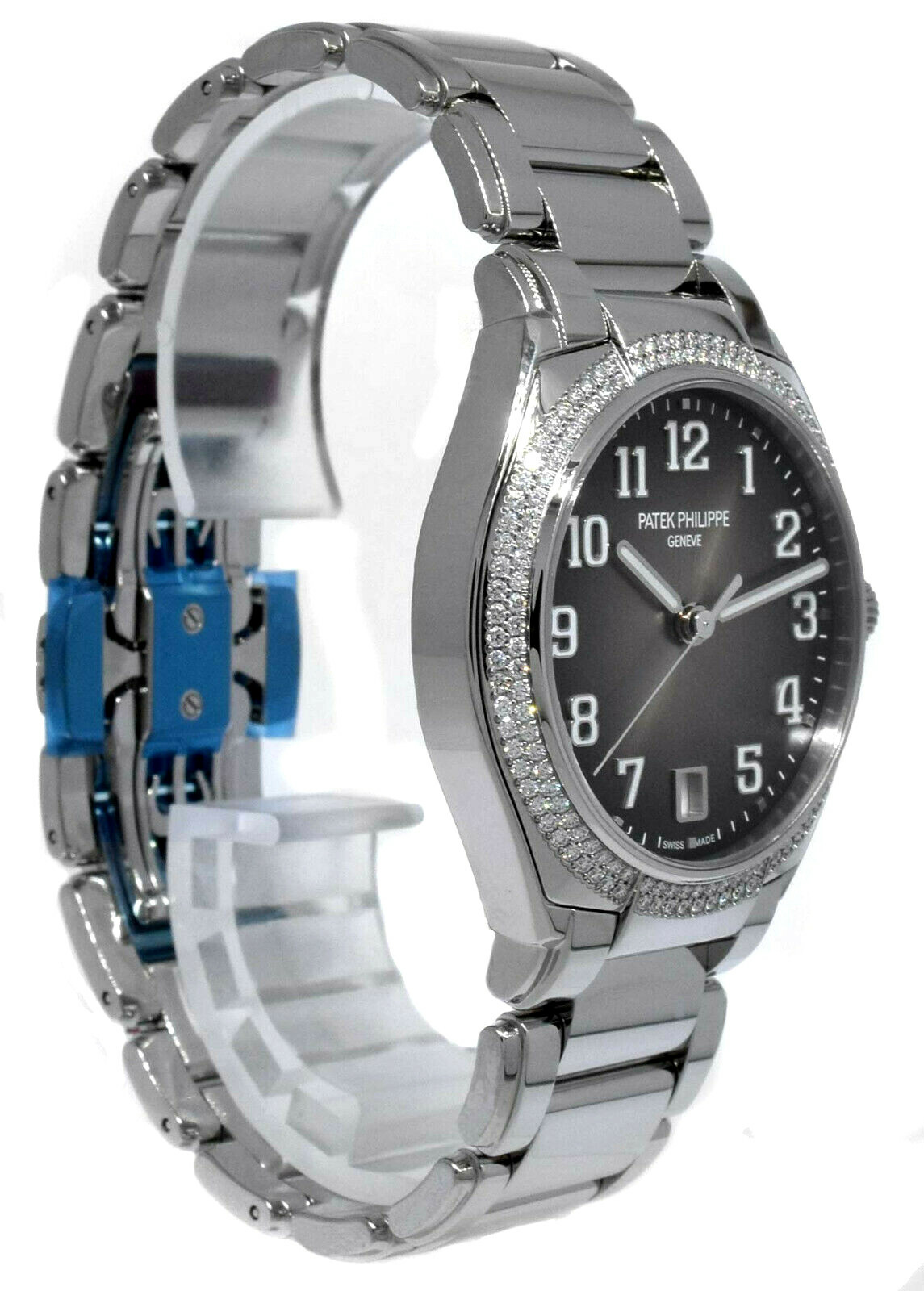 Patek Philippe Twenty~4 Steel Gray Dial Diamond Ladies Auto B/P 7300/1200A-010