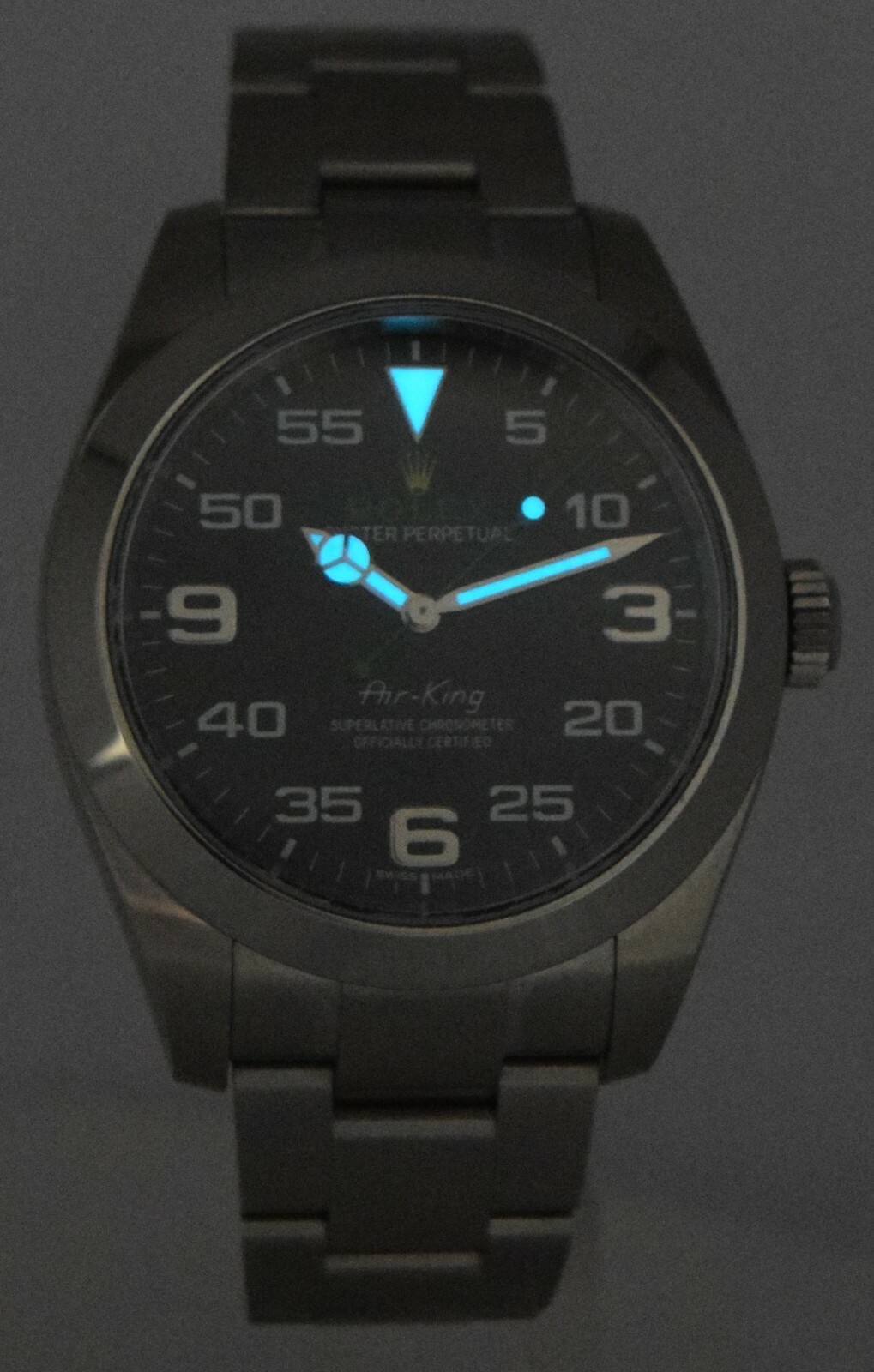 Rolex Air-King Stainless Steel Black Dial Mens 40mm Automatic Watch 116900