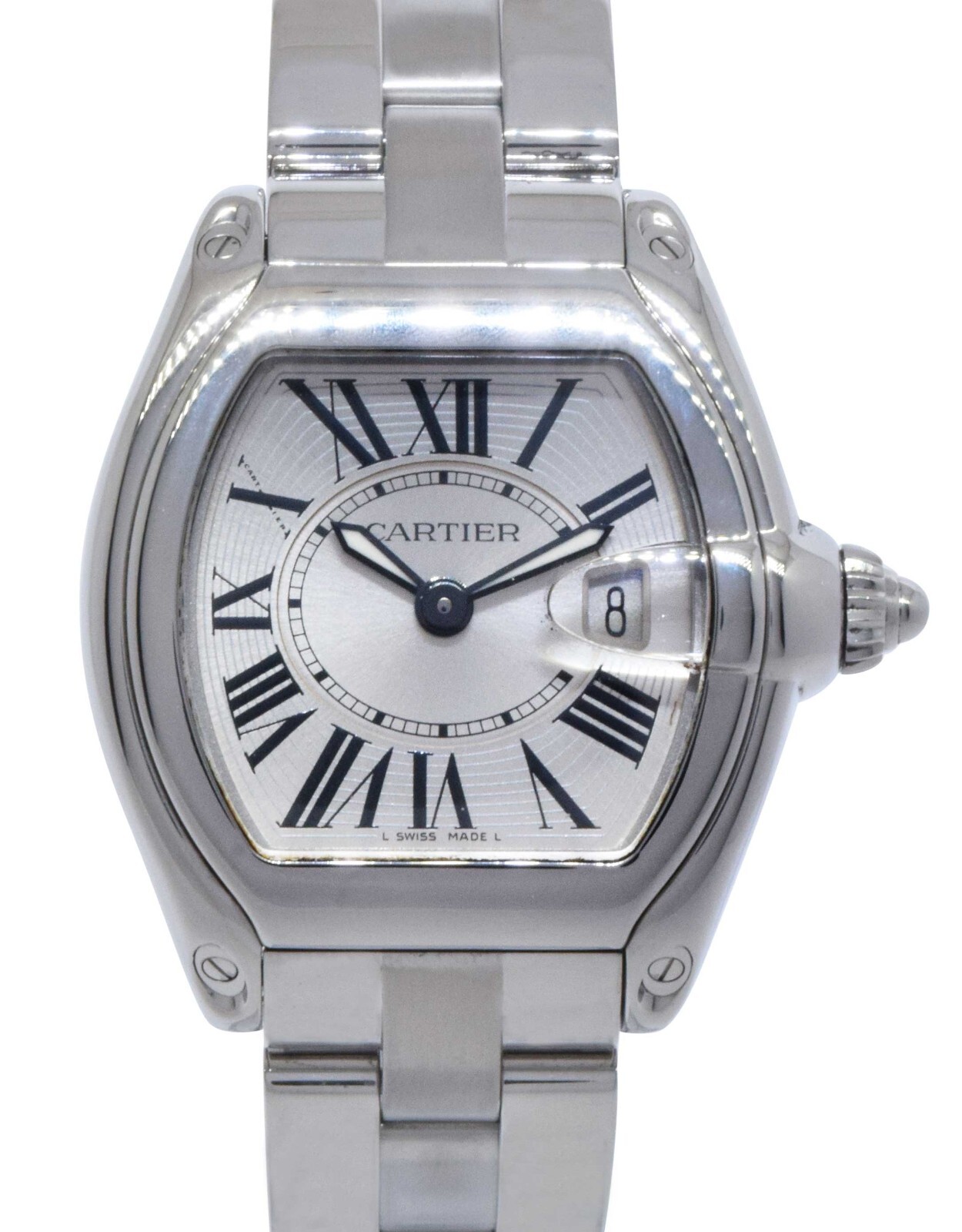 Cartier Roadster Stainless Steel Silver Dial Ladies Quartz Watch 2675 Cartier Roadster Stainless Steel Silver Dial Ladies Quartz Watch 2675