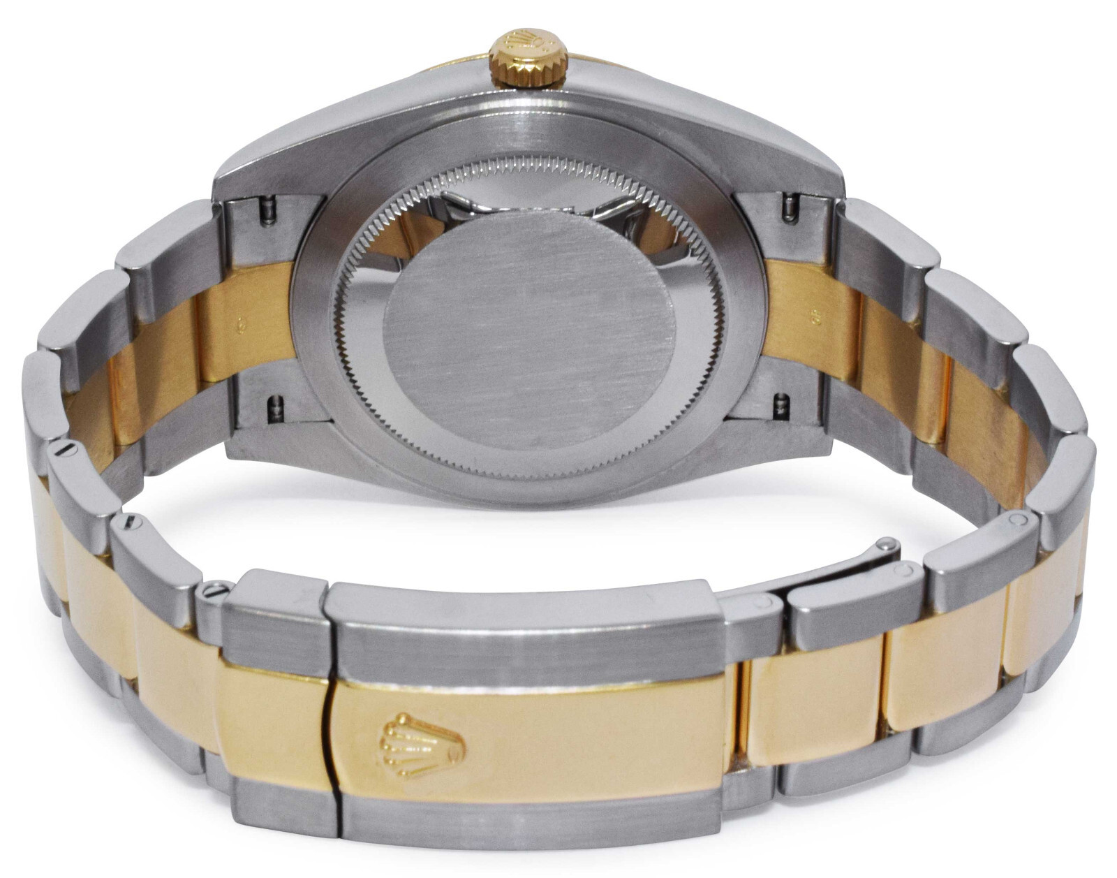 Rolex Datejust 41 18k Yellow Gold/Steel Black Diamond Dial Watch B/P 126303