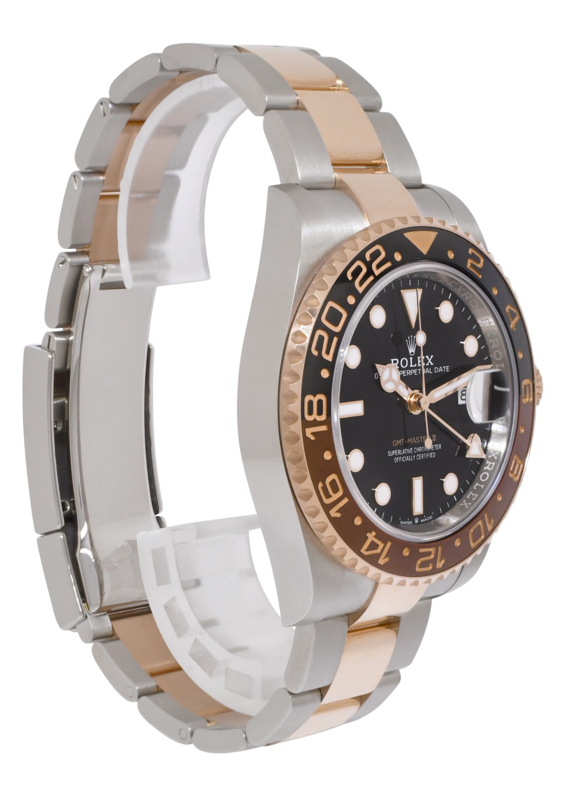 Rolex GMT-Master II Root Beer Ceramic 18k Rose Gold/Steel B/P '23 126711