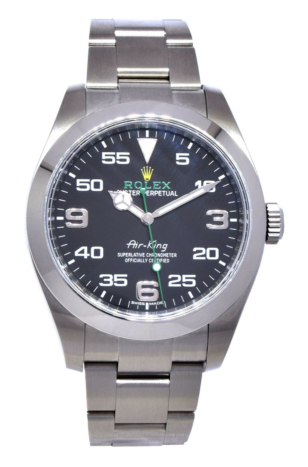 Rolex Air-King Stainless Steel Black Dial Mens 40mm Automatic Watch 116900