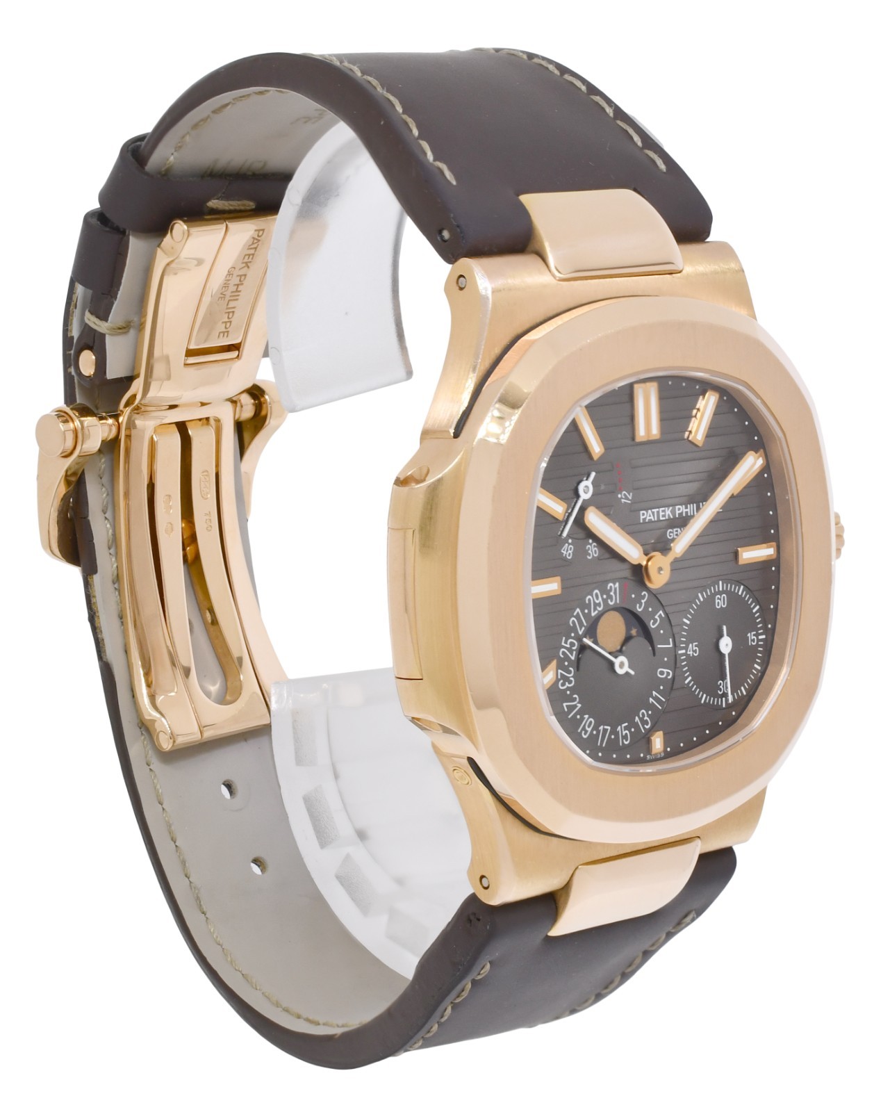 Patek Philippe Nautilus 5712 Complication 18k Rose Gold Watch B/P '12 5712R-001