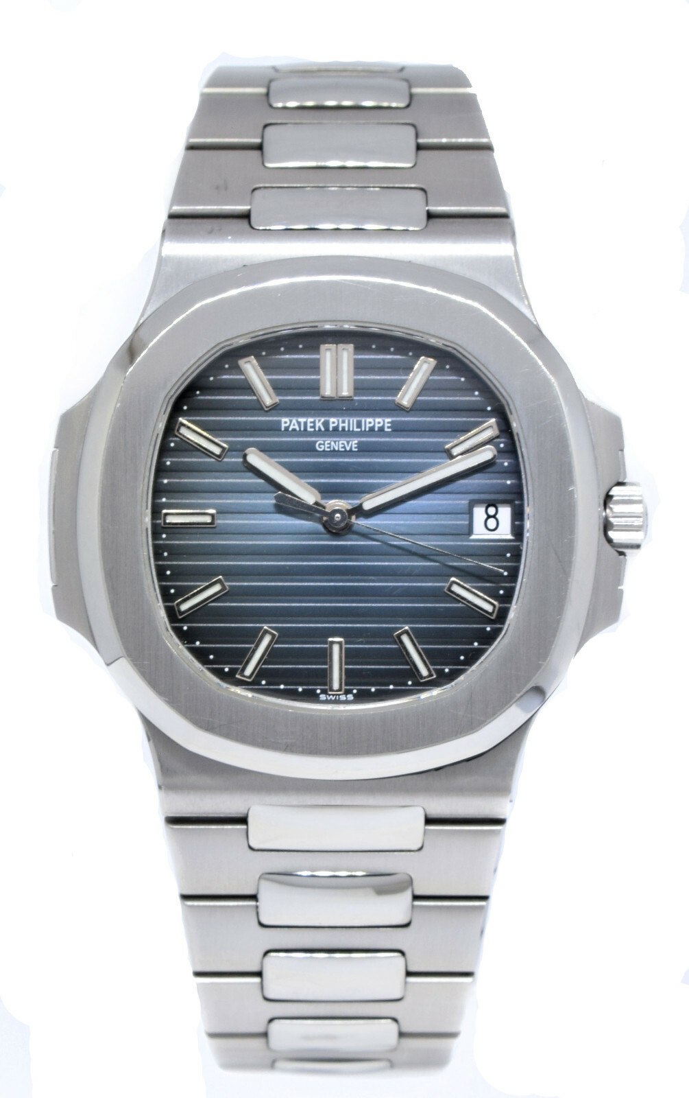 Patek Philippe Nautilus Stainless Steel Blue Dial Watch B/P '08 5711/1A-010