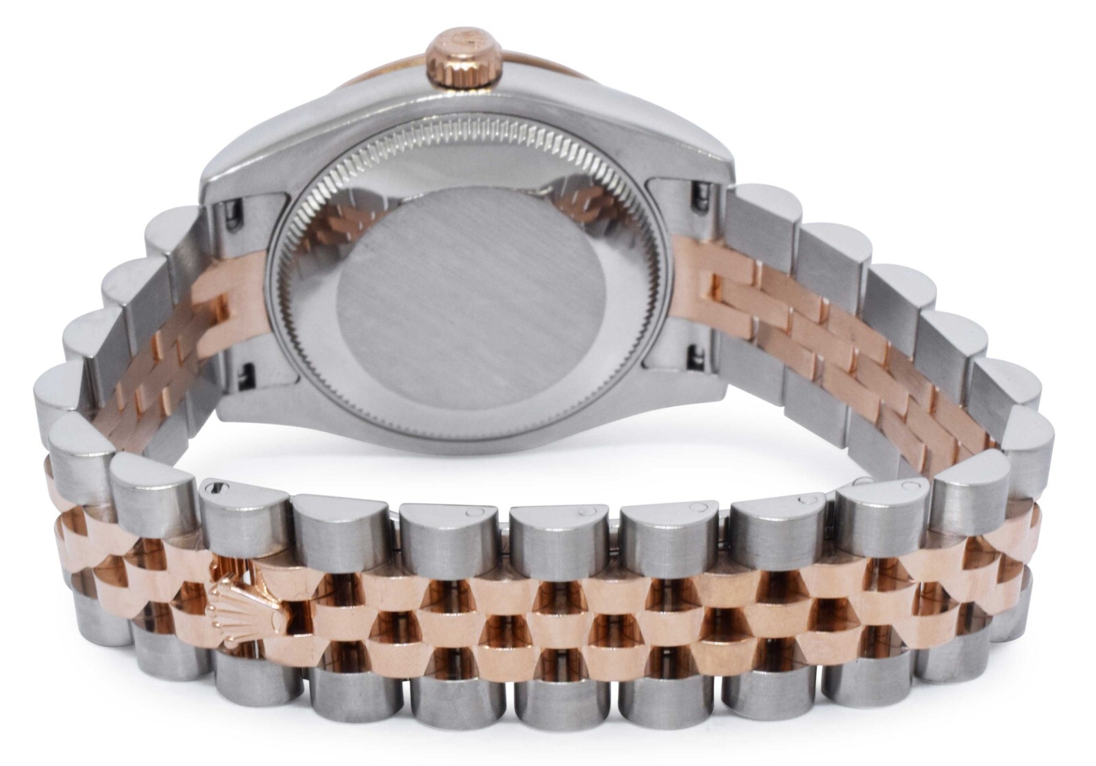 Rolex Datejust 18k Rose Gold/Steel Diamond Bezel Pink 31mm Watch +Card 178341