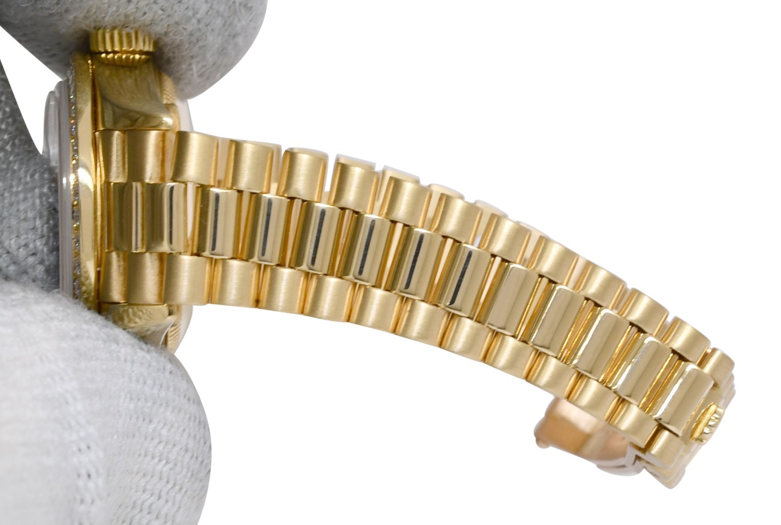 Rolex Datejust President 18k Yellow Gold Champagne Diamond 26mm Watch '86 69178