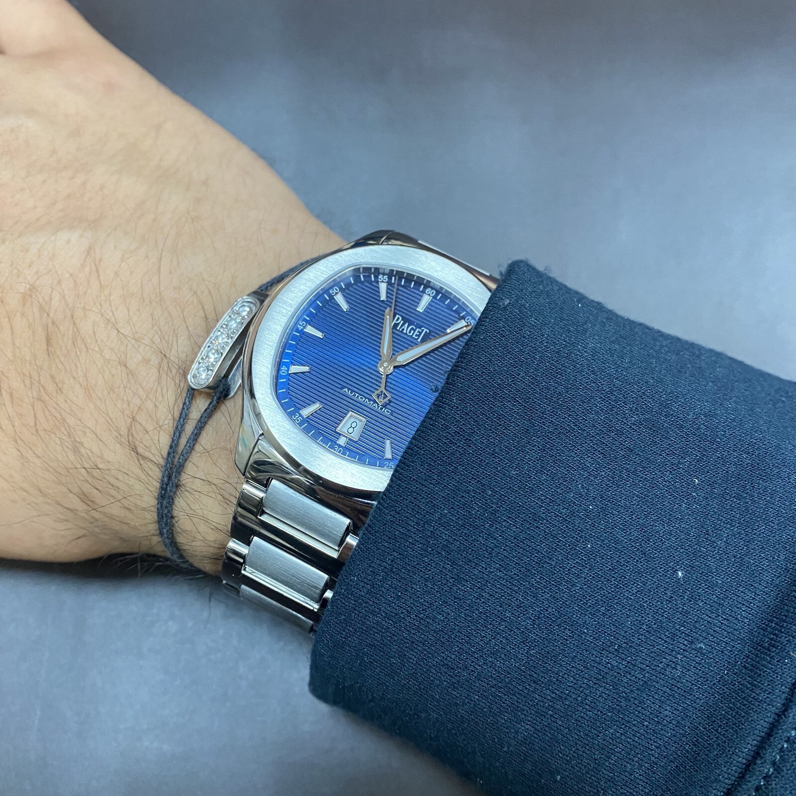Piaget Polo S Blue Dial Steel Mens 42mm Automatic Watch +Box P11268 G0A41002