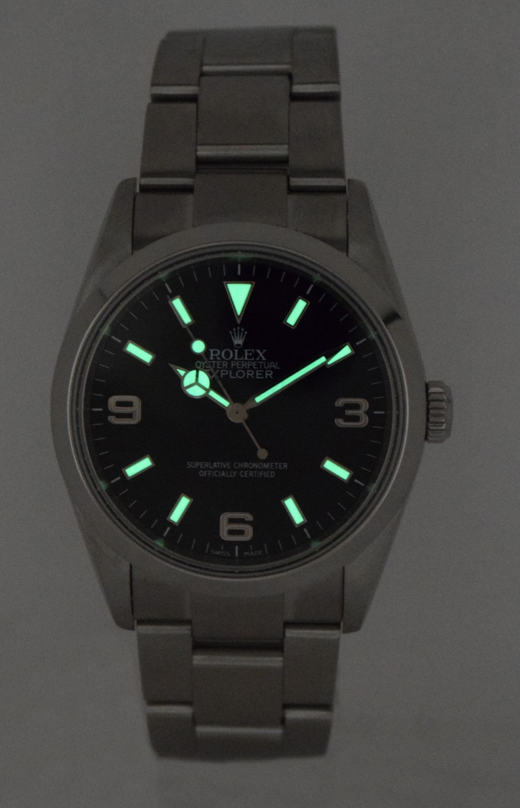 Rolex Explorer Stainless Steel Black Dial MK2 Mens 36mm Watch Z 114270