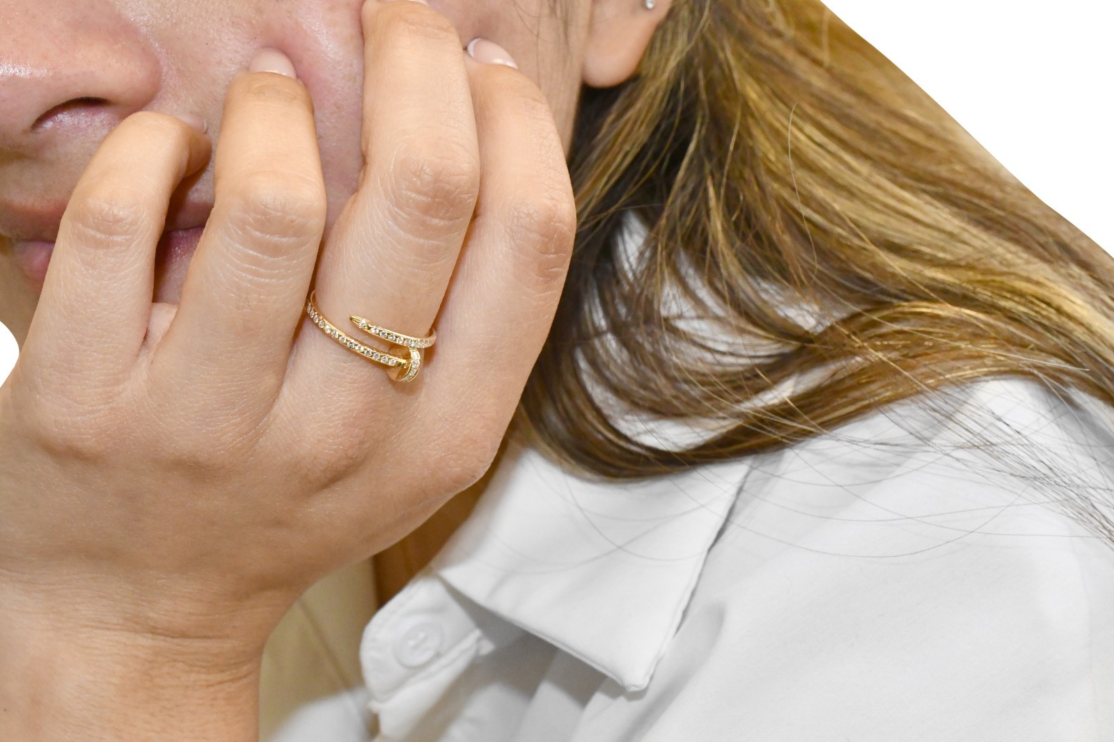 Cartier Juste Un Clou Ring Small Yellow Gold Diamond Nail 54 B/P '25 B4231554