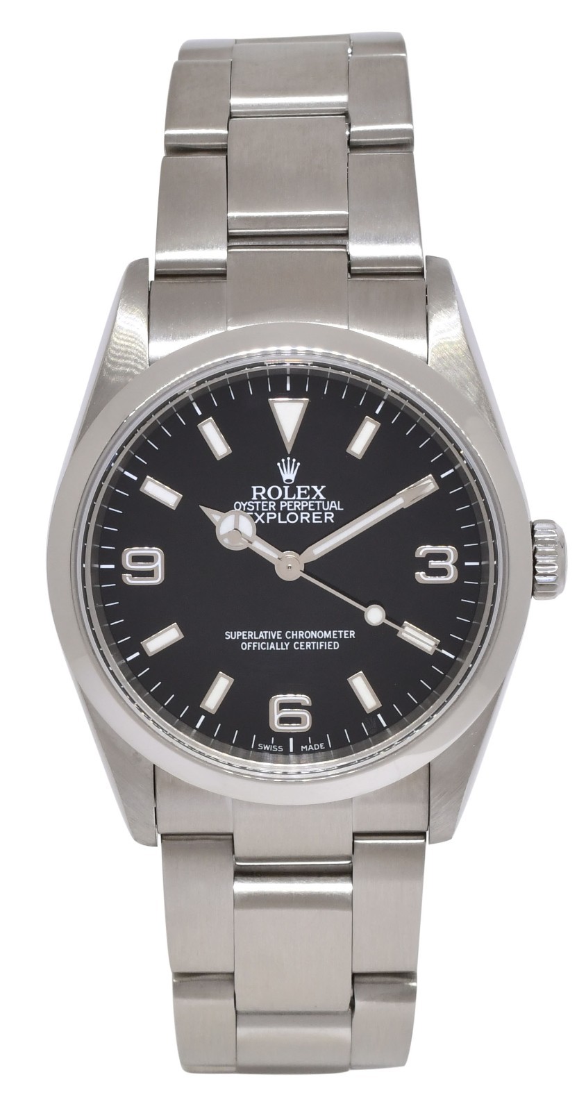 Rolex Explorer Stainless Steel Black Dial MK2 Mens 36mm Watch Z 114270
