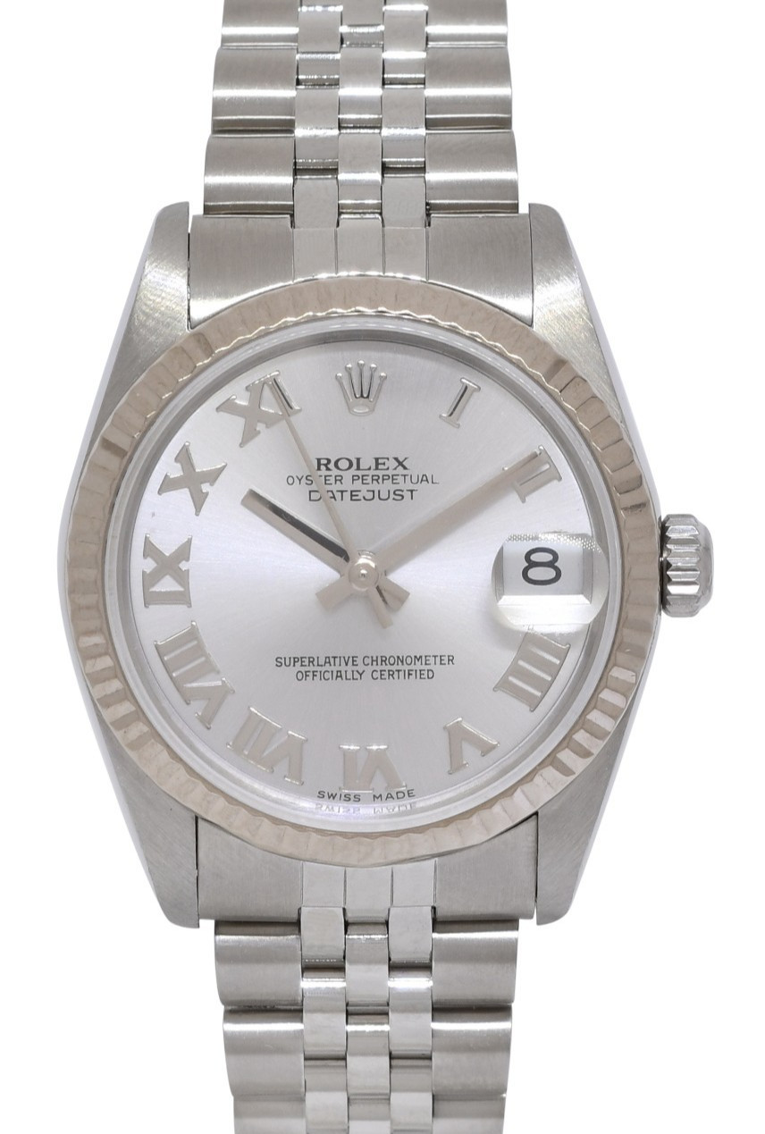 Rolex Datejust Steel 18k White Gold Bezel Silver Dial Ladies 31mm Watch Y 78274 Rolex Datejust Steel 18k White Gold Bezel Silver Dial Ladies 31mm Watch Y 78274