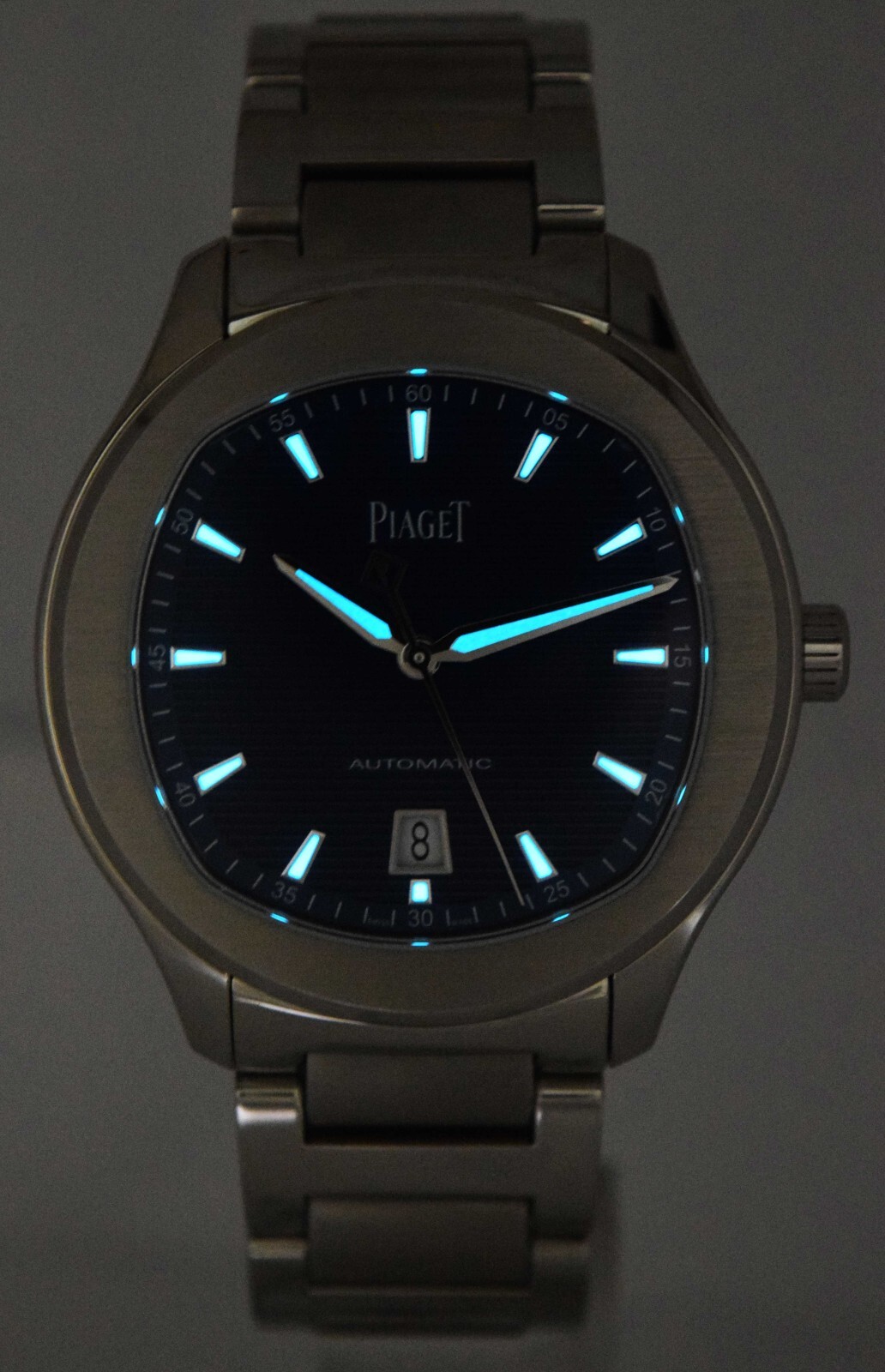 Piaget Polo S Blue Dial Steel Mens 42mm Automatic Watch +Box P11268 G0A41002