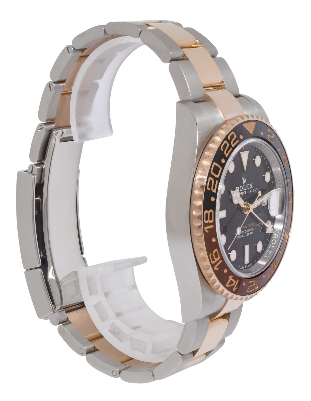 Rolex GMT-Master II Root Beer Ceramic 18k Rose Gold/Steel B/P '23 126711