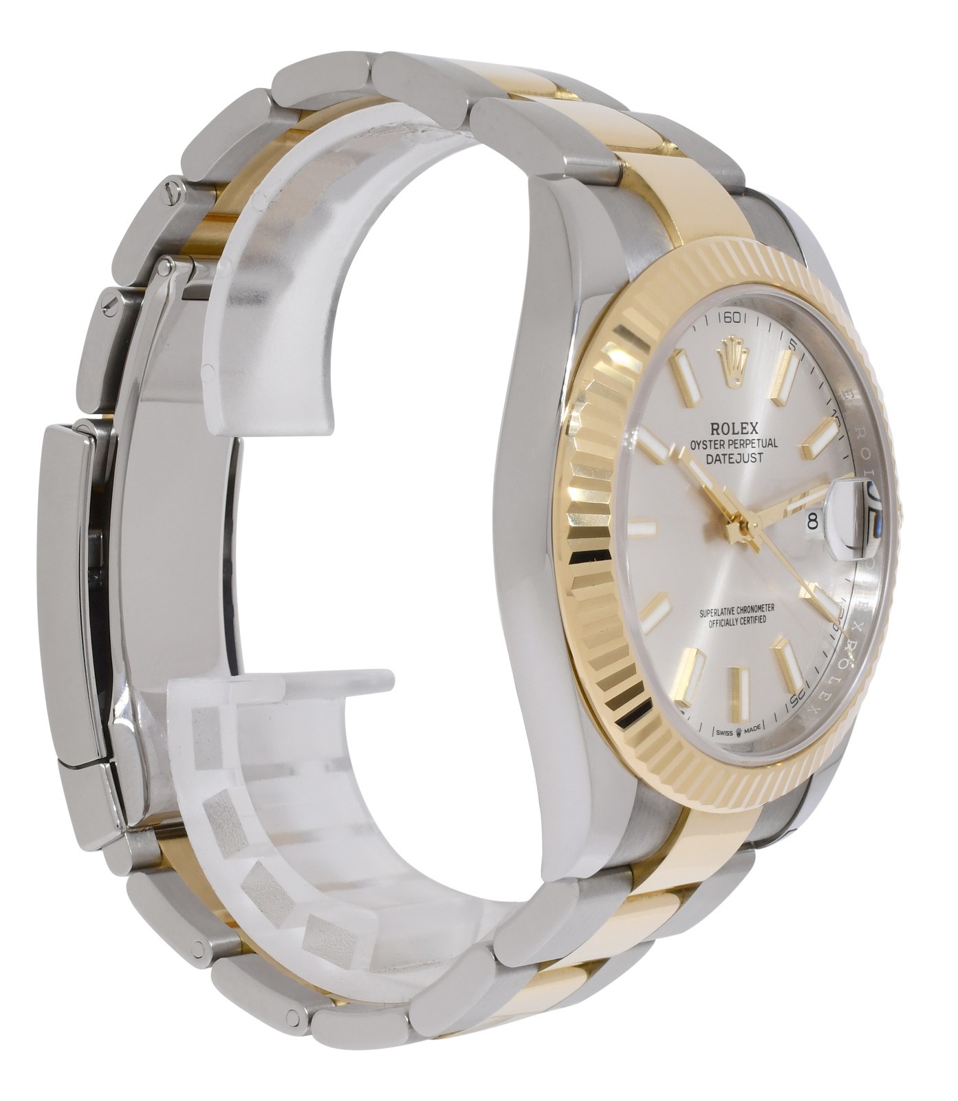 Rolex Datejust 41 Yellow Gold/Steel Silver Dial Oyster Watch +Card '22 126333