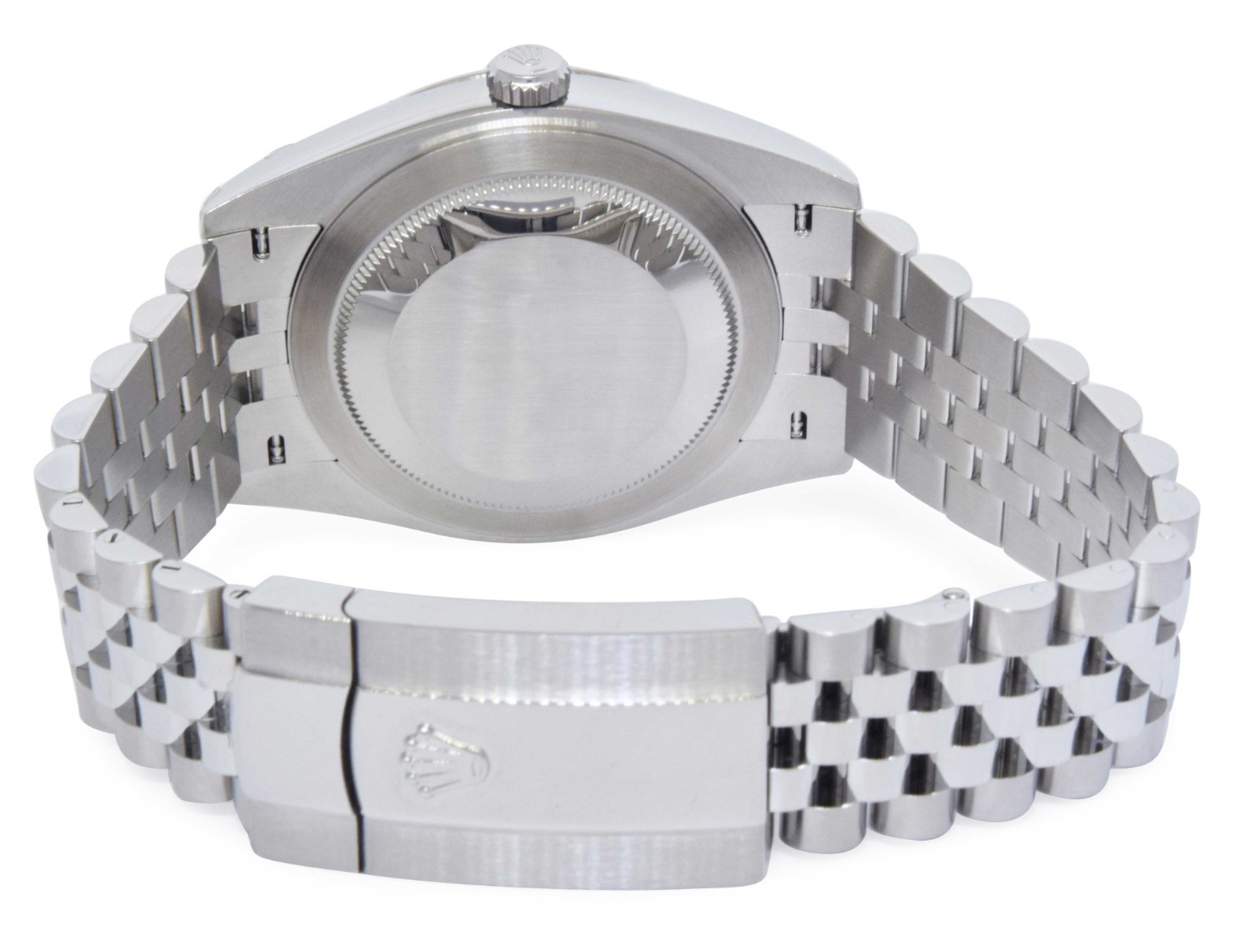 Rolex Datejust 41 Steel & White Gold Blue Diamond Dial Watch +Card '21 126334