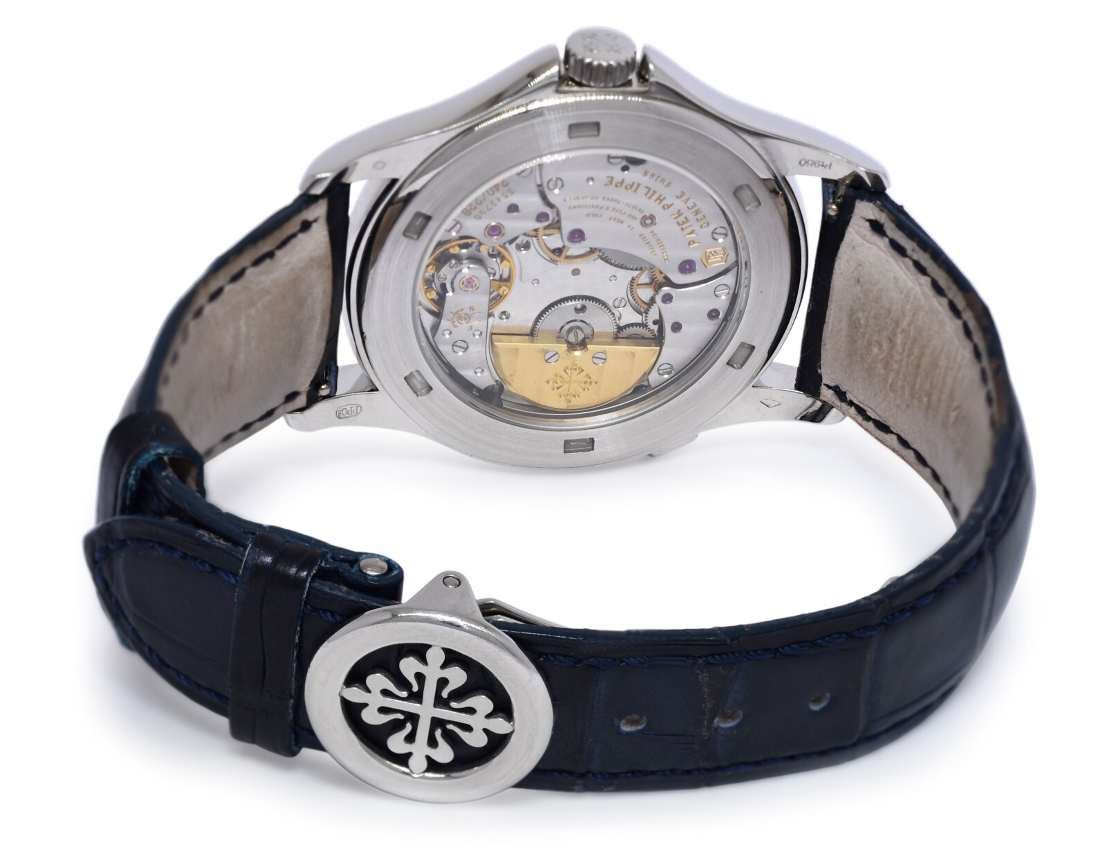 Patek Philippe World Time 5130 Platinum Complications Mens 39.5mm Watch 5130P
