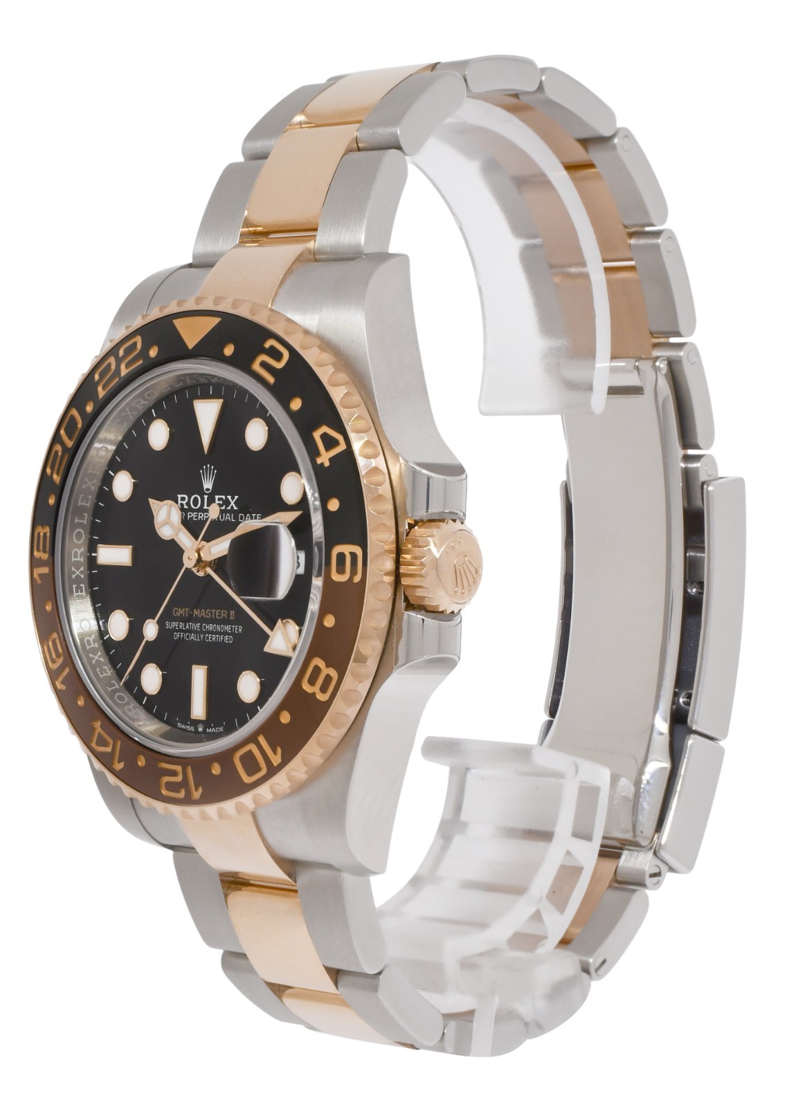Rolex GMT-Master II Root Beer Ceramic 18k Rose Gold/Steel B/P '23 126711