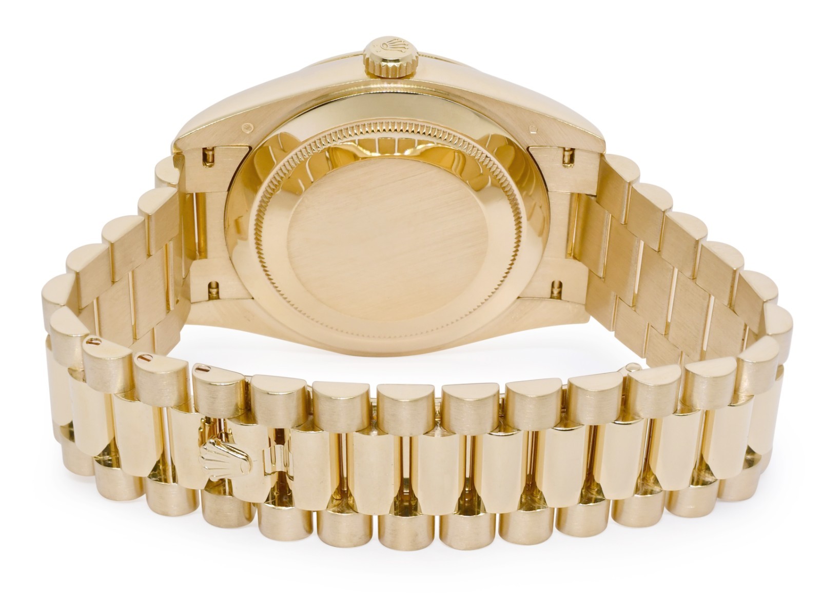 Rolex Day-Date 40 President 18k Yellow Gold White Roman Dial Watch +Card 228238