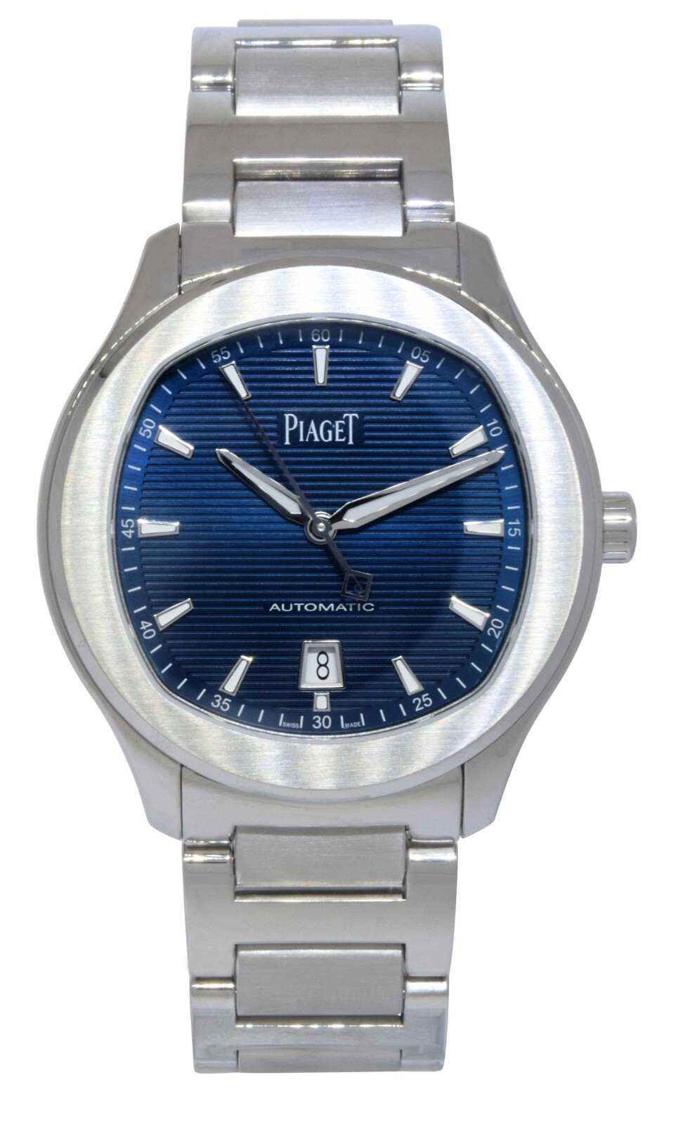 Piaget Polo S Blue Dial Steel Mens 42mm Automatic Watch +Box P11268 G0A41002