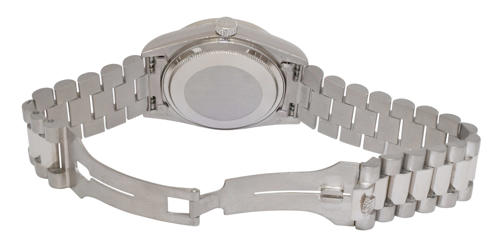 Rolex Day-Date President 18k White Gold Diamond Dial/Bezel 36mm Watch '84 18039