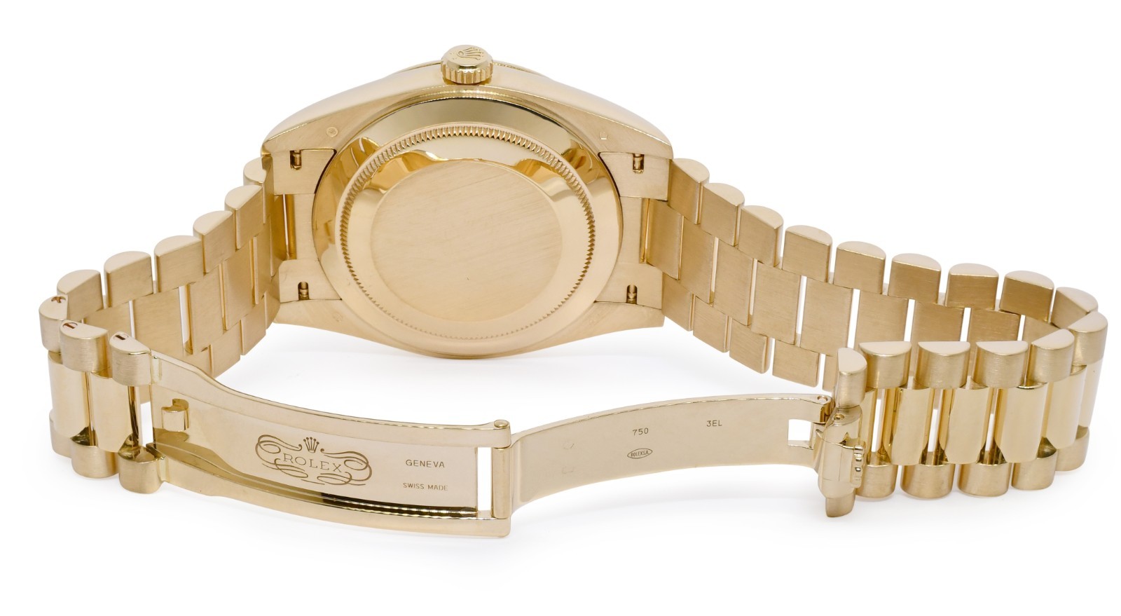 Rolex Day-Date 40 President 18k Yellow Gold White Roman Dial Watch +Card 228238