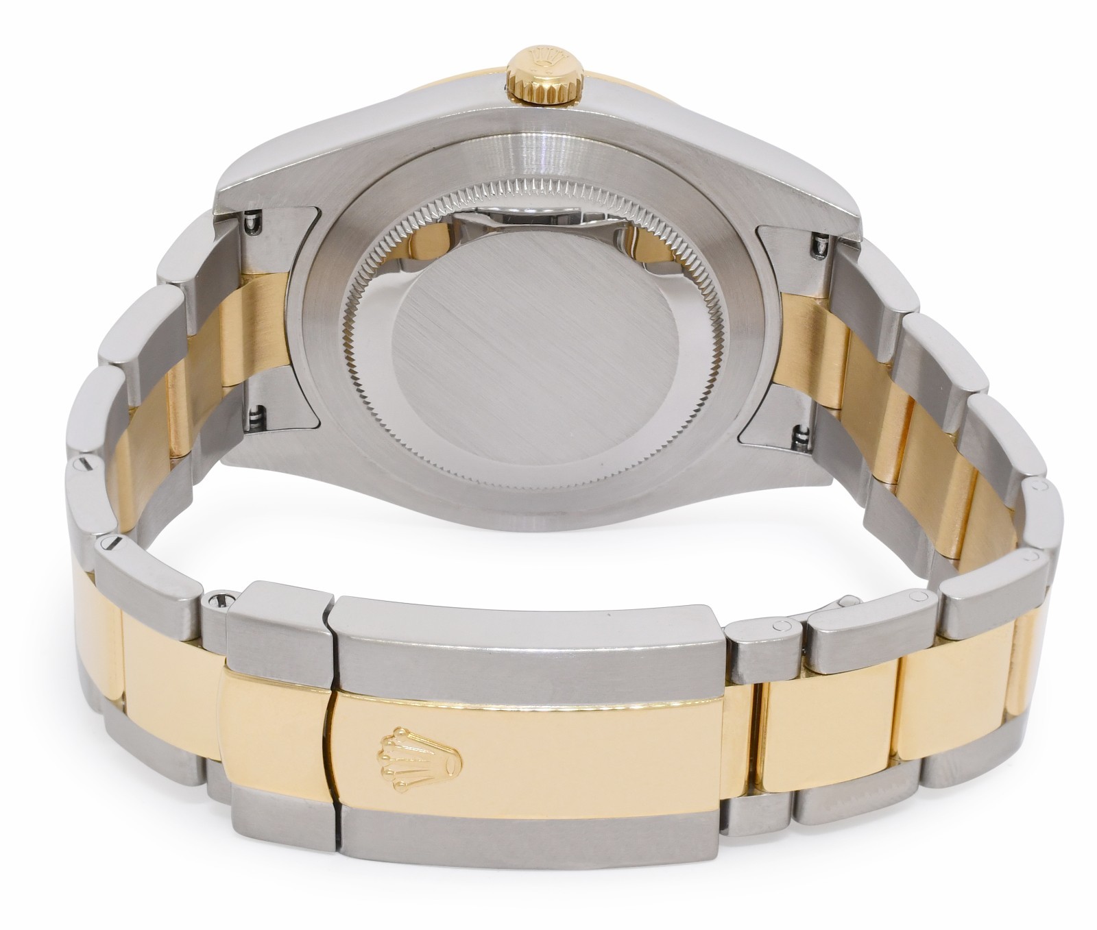 Rolex Datejust II 18k Yellow Gold/Steel Black Roman Dial Mens 41mm Watch 116333