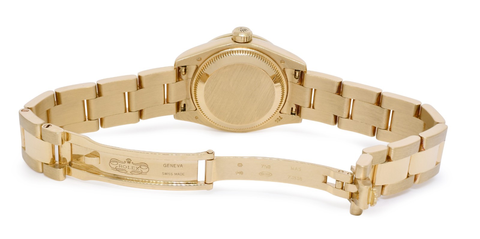Rolex Datejust Oyster 18k Yellow Gold MOP Diamond Dial/Bezel 26mm Watch D 179178