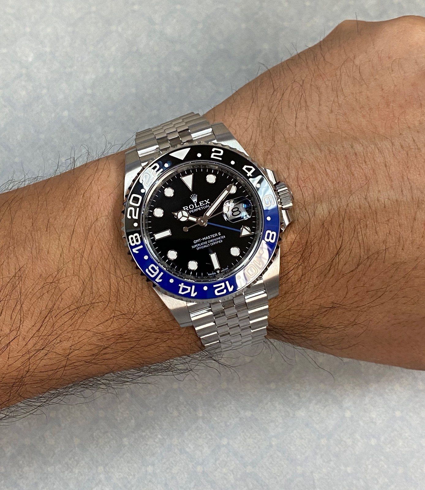 Rolex GMT-Master II Steel Black/Blue Ceramic Jubilee Watch B/P '24 126710