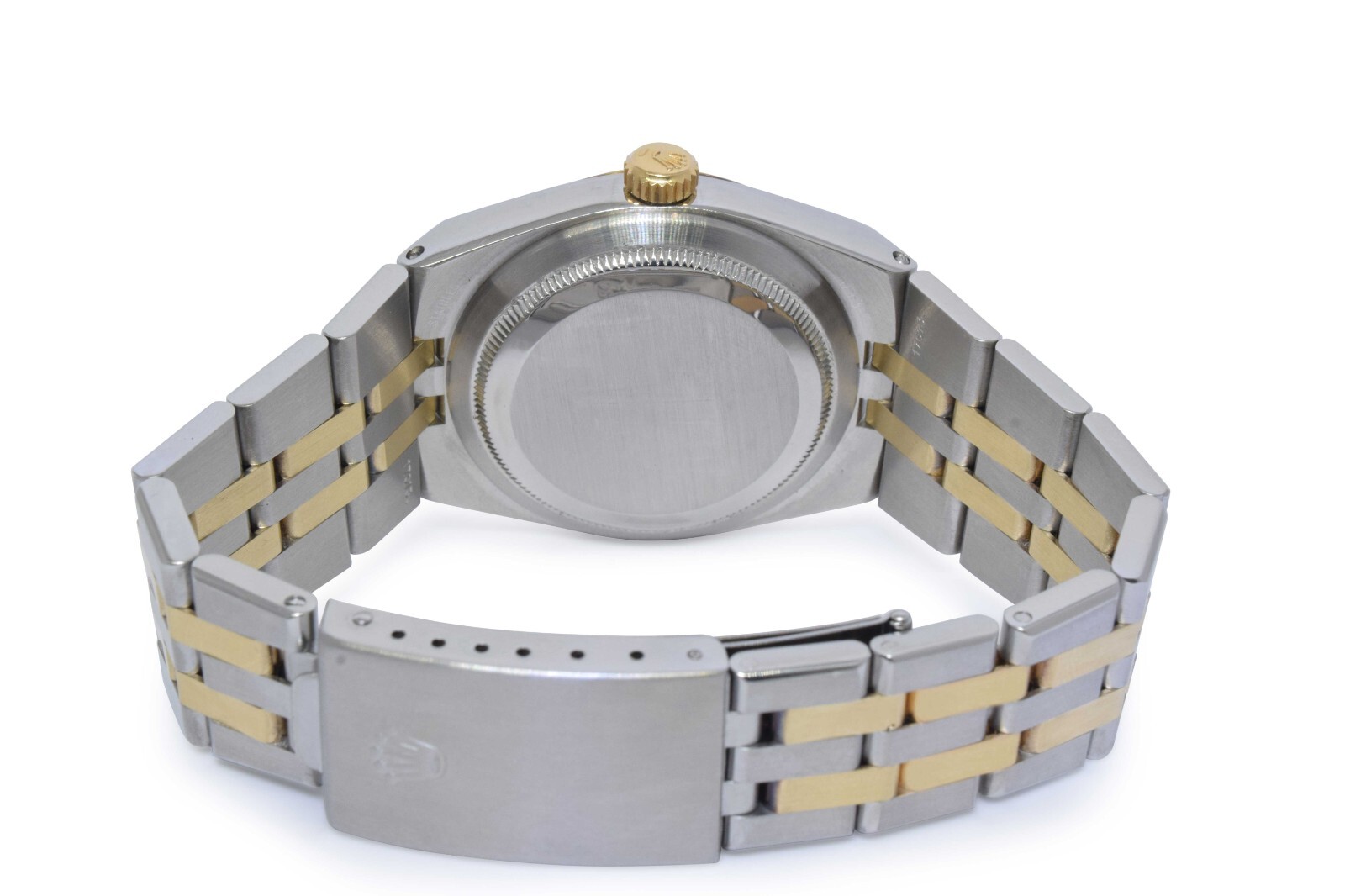 Rolex Datejust Oysterquartz 14k Yellow Gold/Steel Champagne 36mm Watch '79 17013