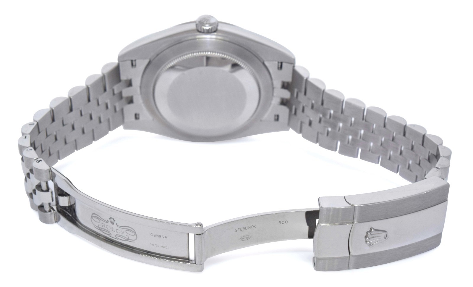 Rolex Datejust 41 Steel & White Gold Blue Diamond Dial Watch +Card '21 126334