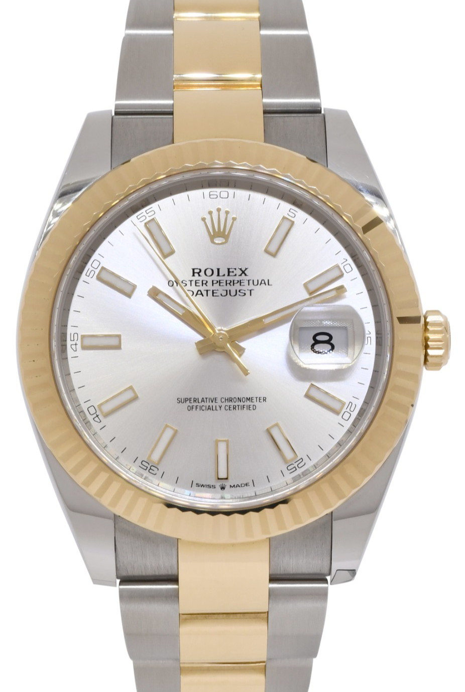 Rolex Datejust 41 Yellow Gold/Steel Silver Dial Oyster Watch +Card '22 126333 Rolex Datejust 41 Yellow Gold/Steel Silver Dial Oyster Watch +Card '22 126333