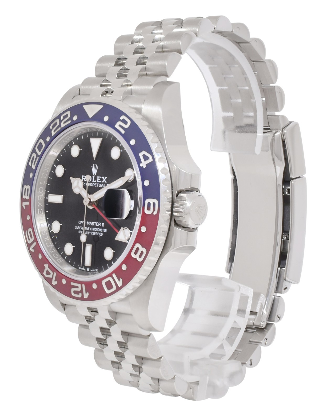 Rolex GMT-Master II Steel & Ceramic "Pepsi" Jubilee Watch +Card '21 126710