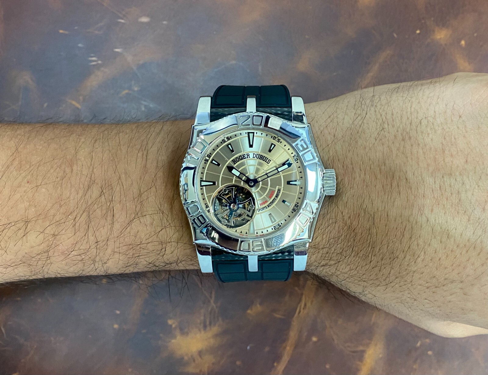 Roger Dubuis Easy Diver Tourbillon "Just for Friends" Steel 48mm Watch SE48 02 9