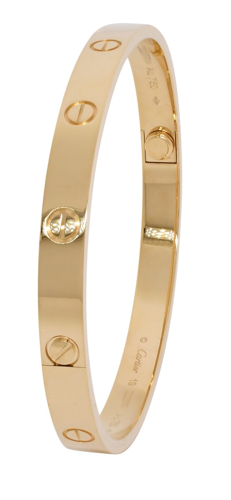 Cartier Love Bracelet Classic 18k Yellow Gold Size 19 +Box B6067519 Cartier Love Bracelet Classic 18k Yellow Gold Size 19 +Box B6067519