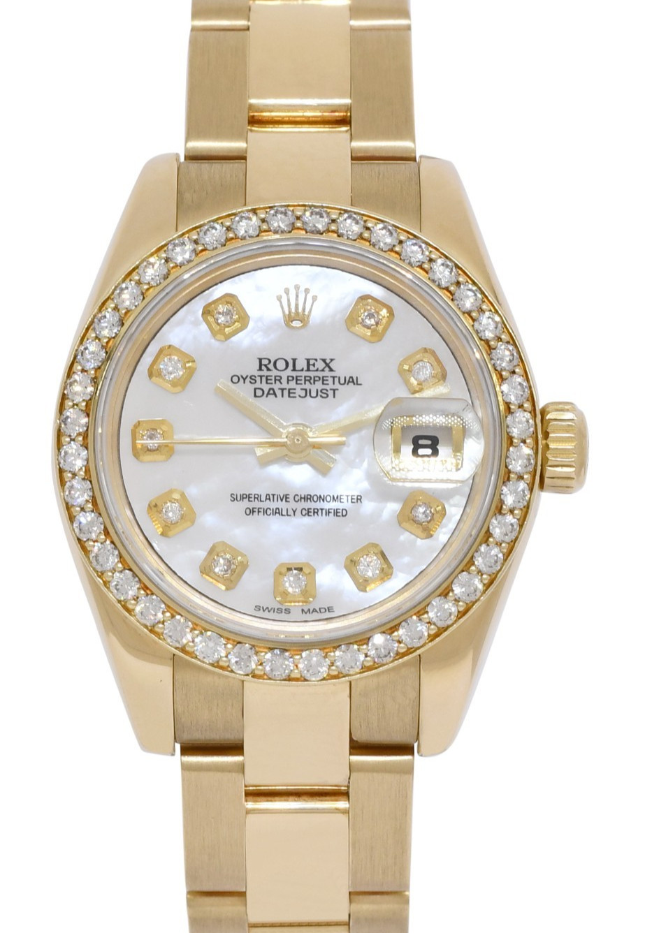 Rolex Datejust Oyster 18k Yellow Gold MOP Diamond Dial/Bezel 26mm Watch D 179178 Rolex Datejust Oyster 18k Yellow Gold MOP Diamond Dial/Bezel 26mm Watch D 179178