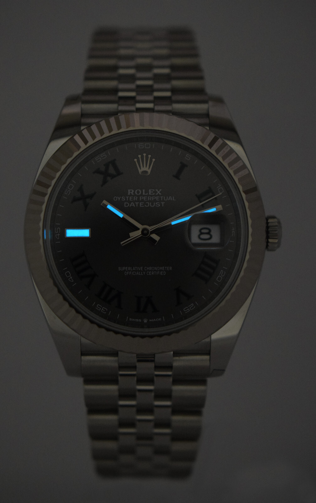 NEW Rolex Datejust 41 Steel & 18k Gold Bezel Wimbledon Watch B/P '26 126334