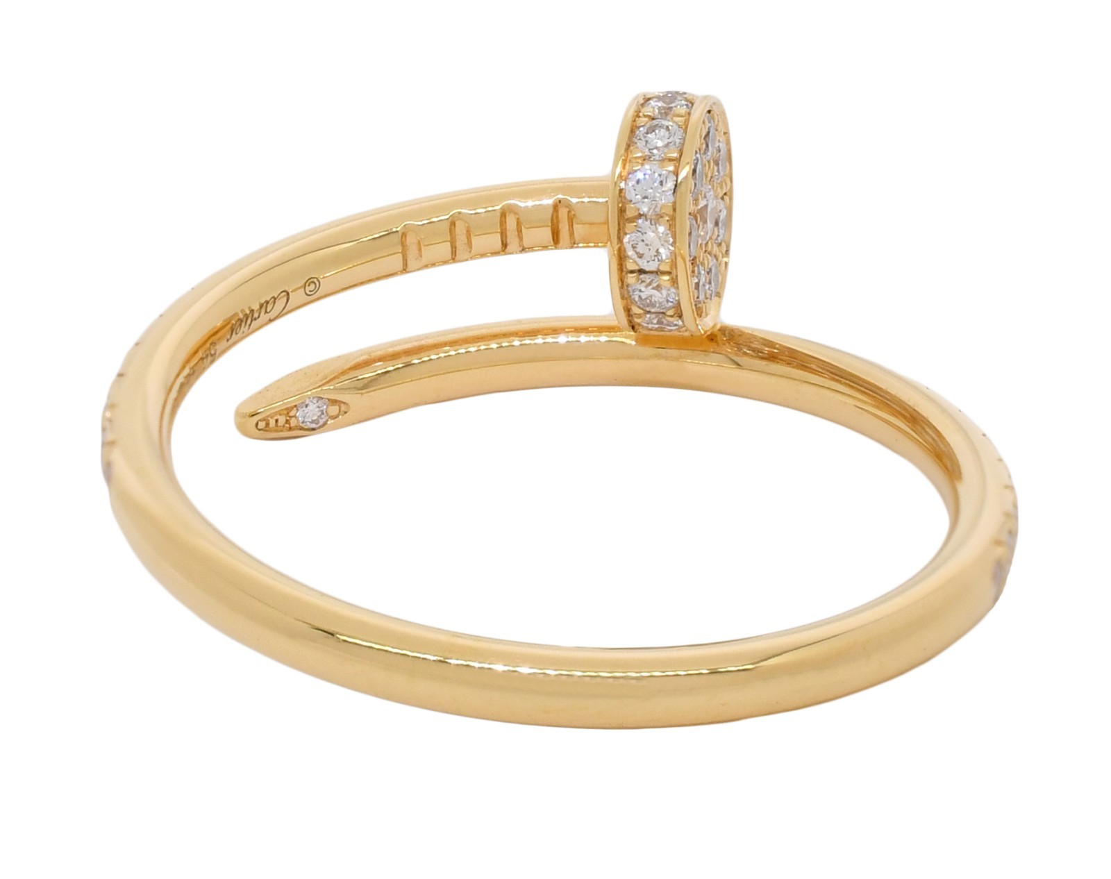 Cartier Juste Un Clou Ring Small Yellow Gold Diamond Nail 54 B/P '25 B4231554