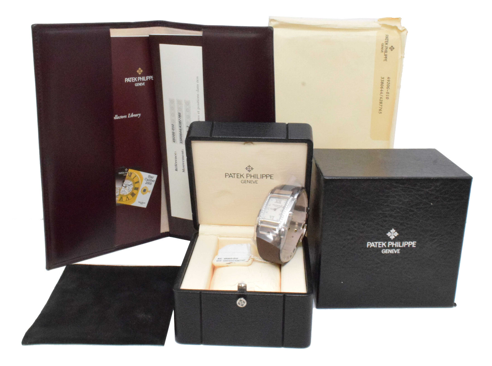 Patek Philippe Twenty~4 18k White Gold Diamond Ladies Watch 24 B/P '02 4920G-010