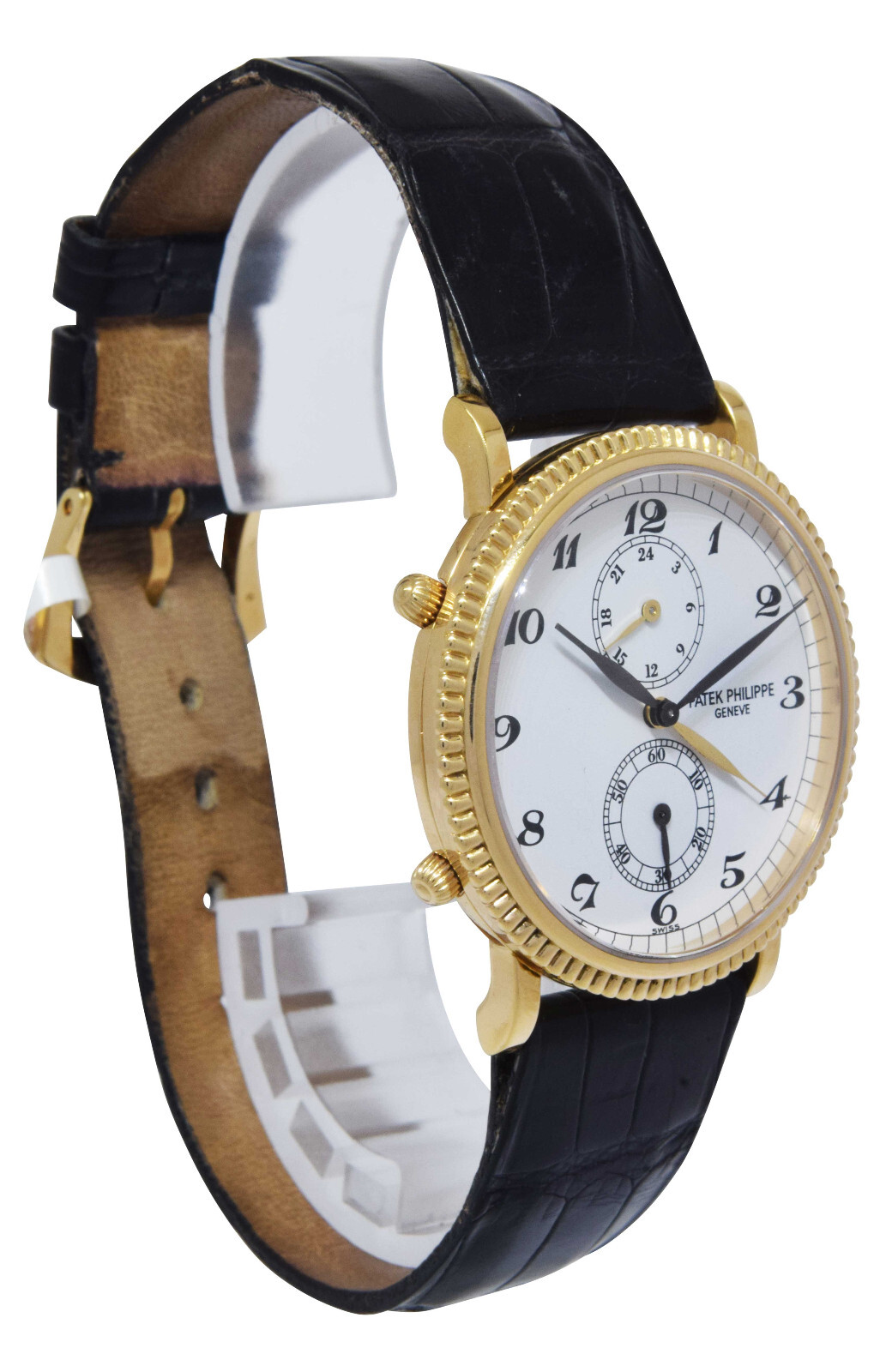 Patek Philippe Travel Time 5034 18K Yellow Gold Mens Watch Box/Papers 5034J