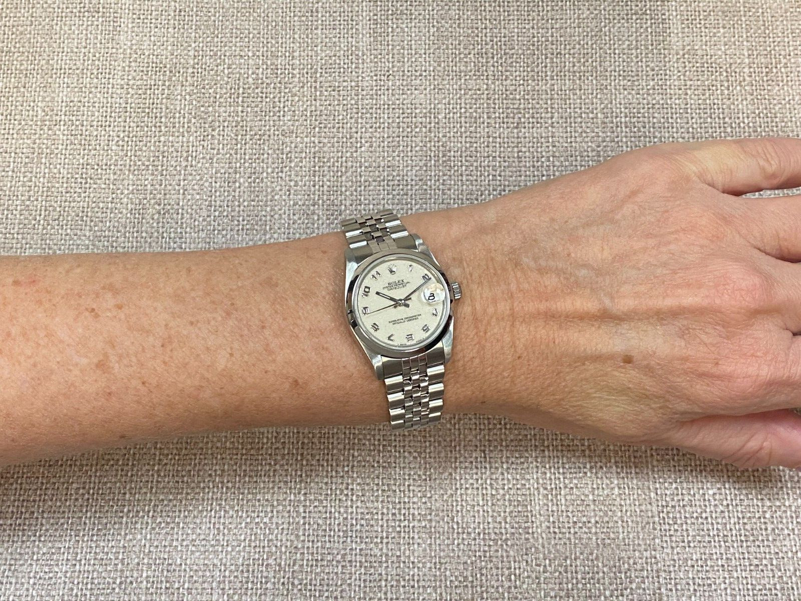 Rolex Datejust Steel Ivory Jubilee Dial Ladies 31mm Oyster Watch N 68240